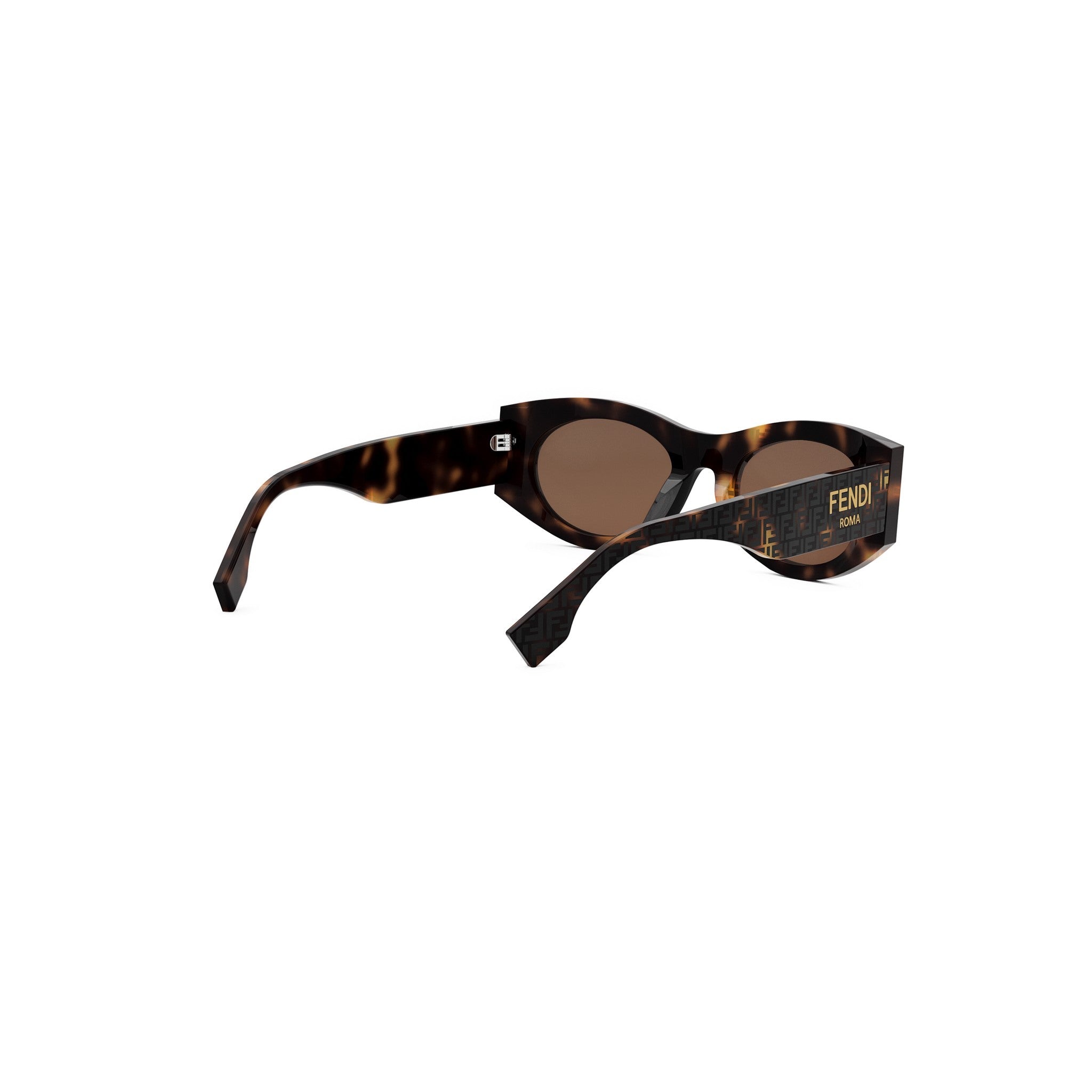Fendi Roma Havana Oval Sunglasses