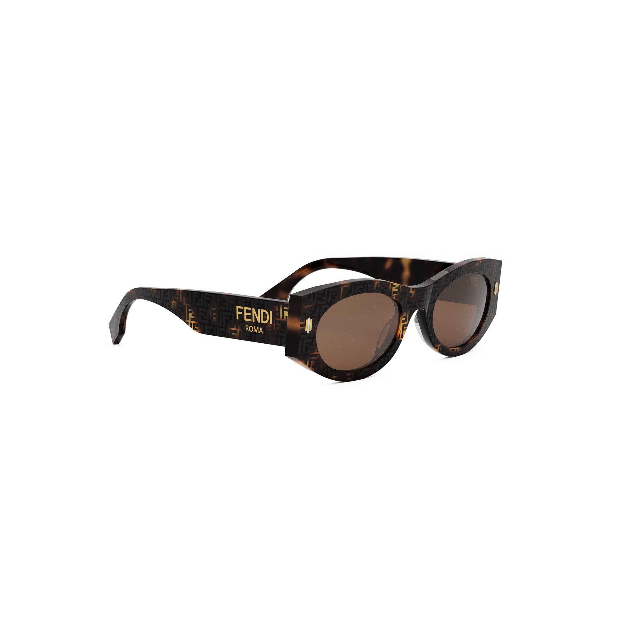 Fendi Roma Havana Oval Sunglasses