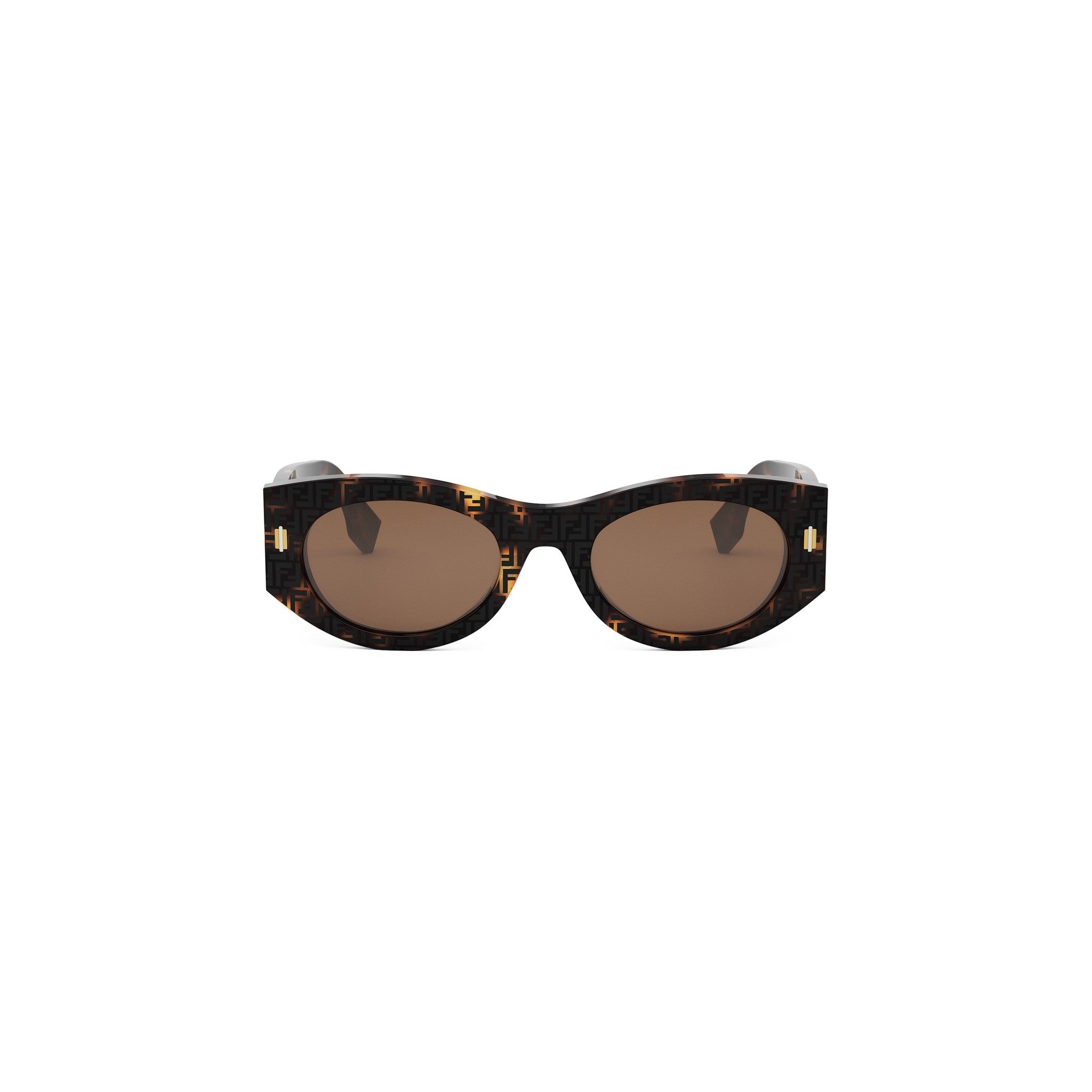 Fendi Roma Havana Oval Sunglasses