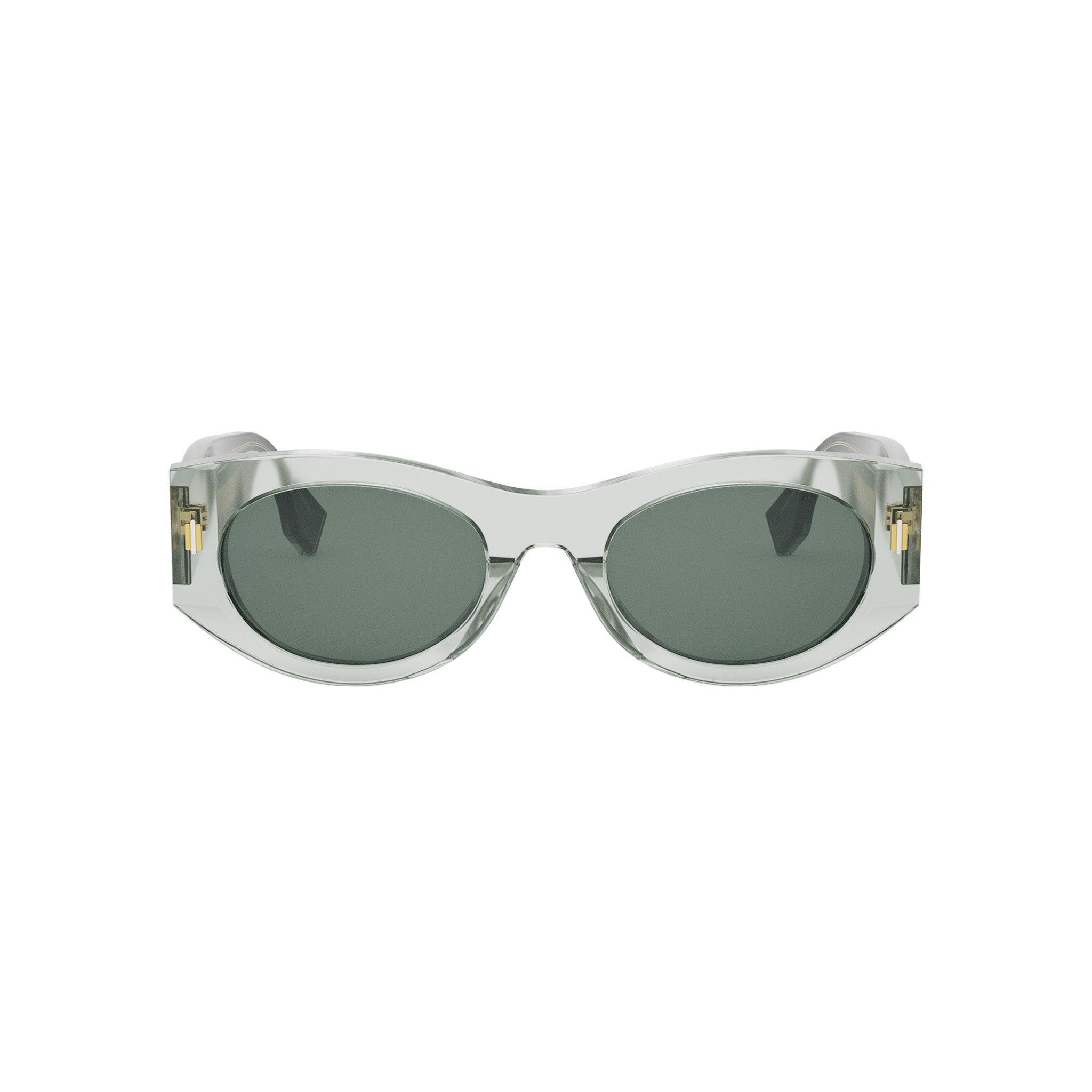 Fendi Roma Green Oval Sunglasses