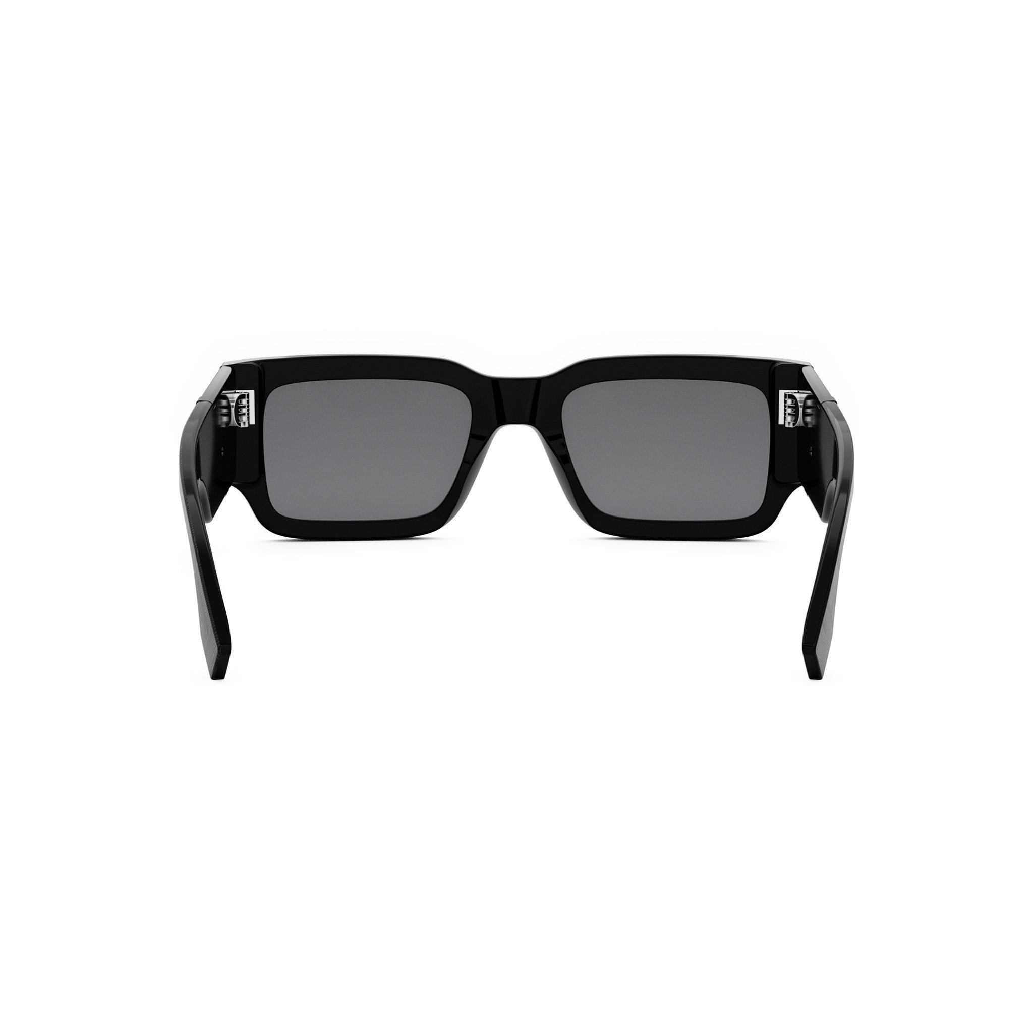 Fendi Diagonal Black Rectangular Sunglasses
