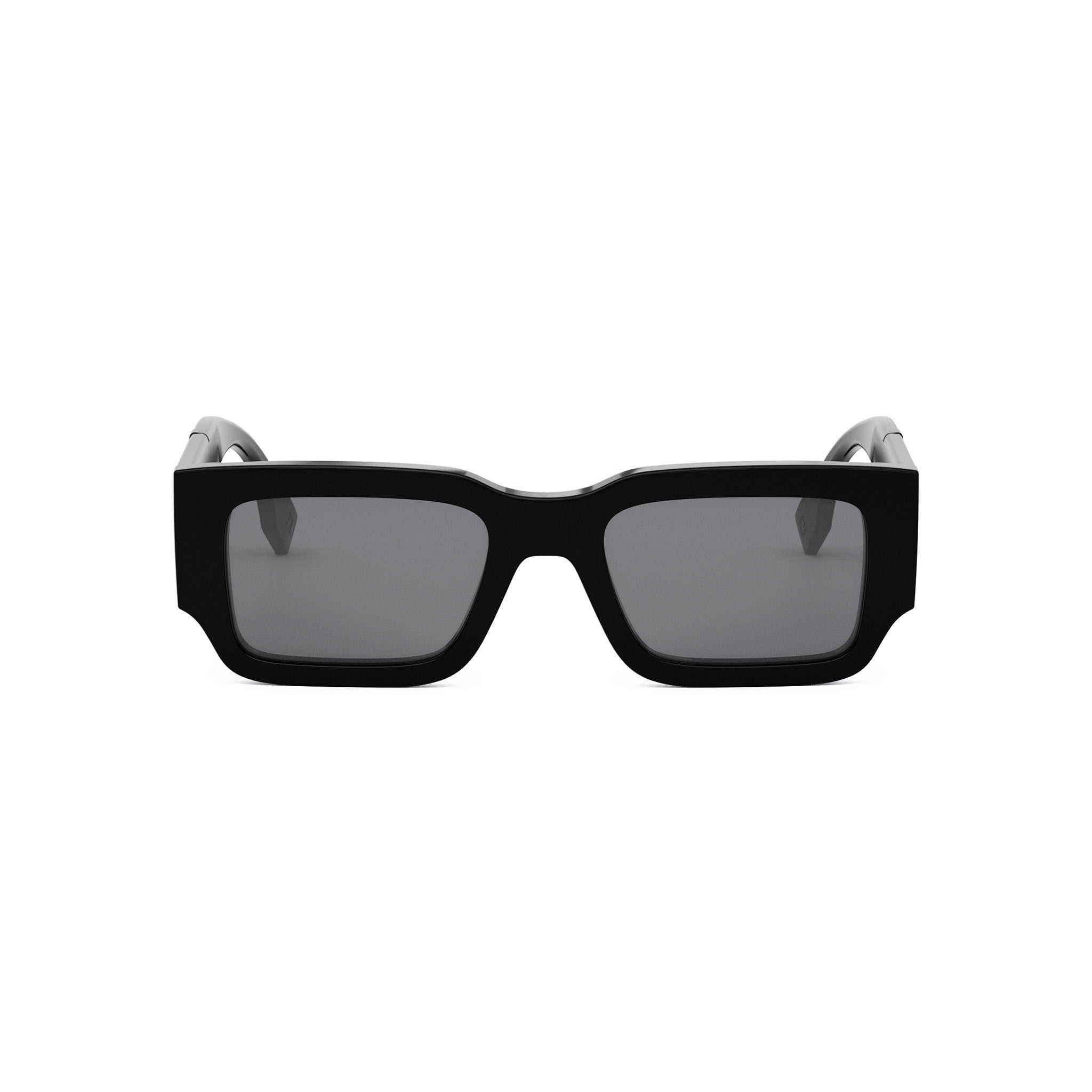 Fendi Diagonal Black Rectangular Sunglasses