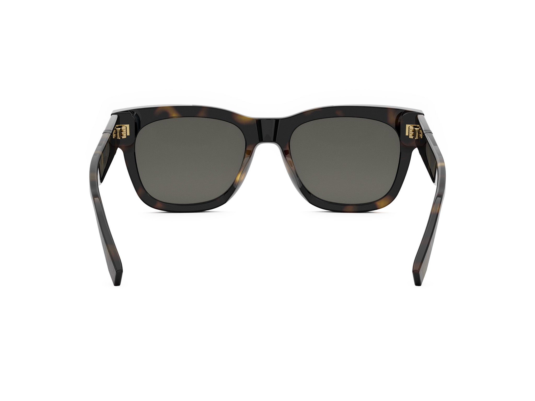 Fendi Diagonal Havana Square Sunglasses