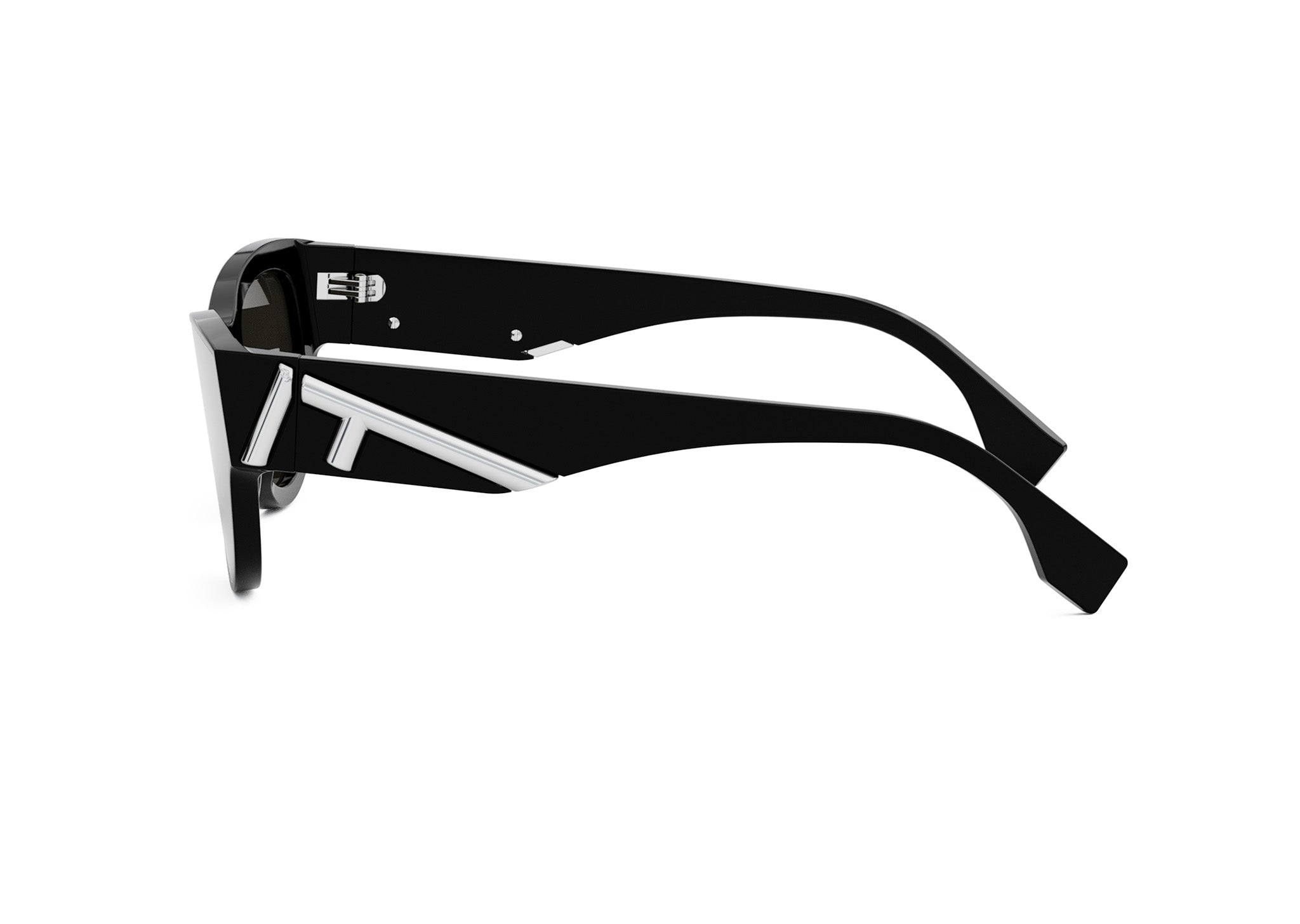 Fendi First Black Round Sunglasses