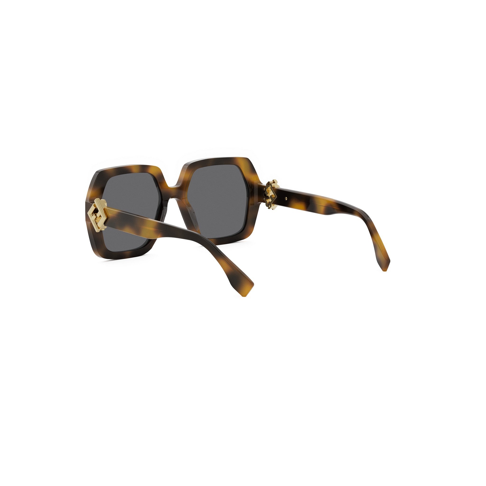 FF Diamonds Havana Square Sunglasses