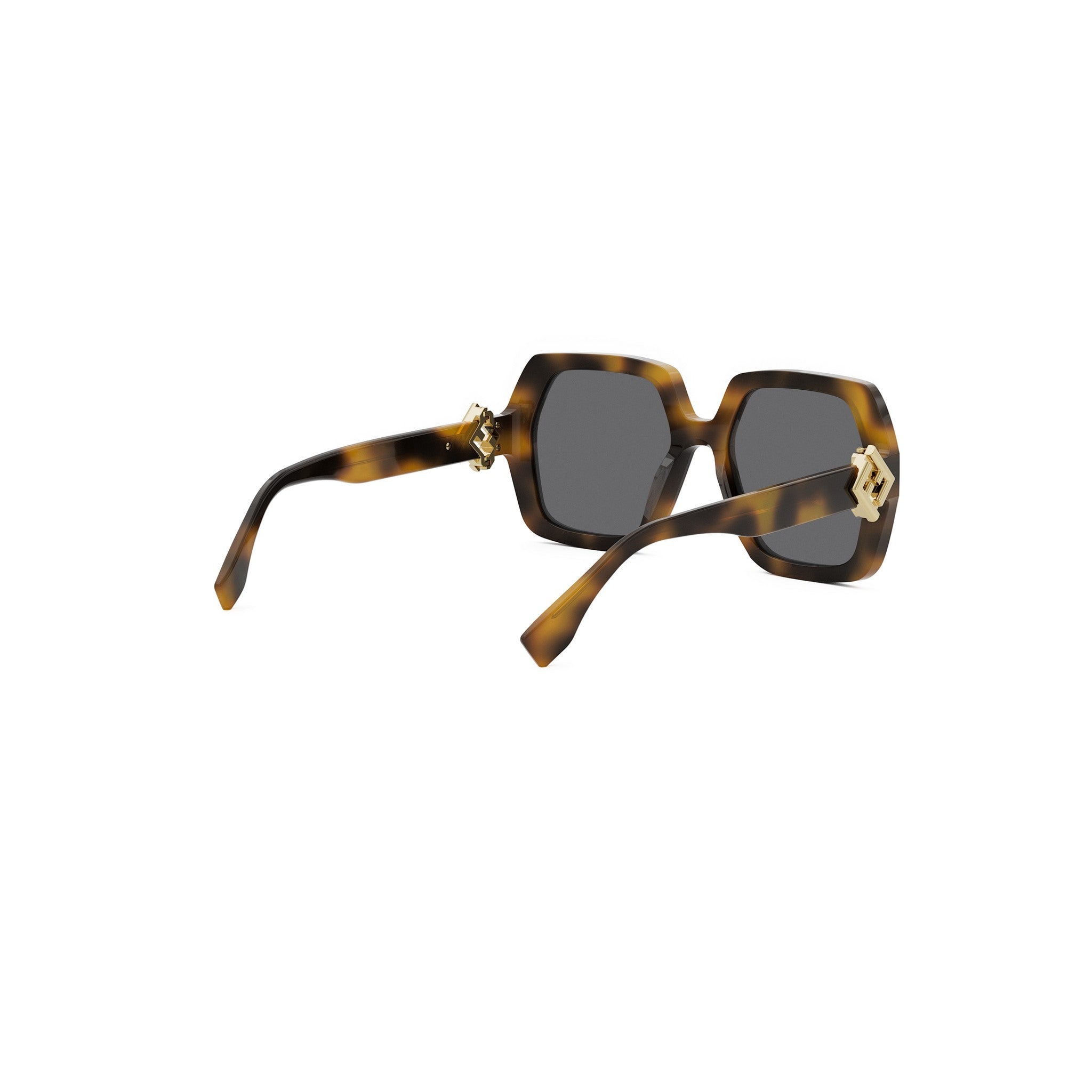 FF Diamonds Havana Square Sunglasses