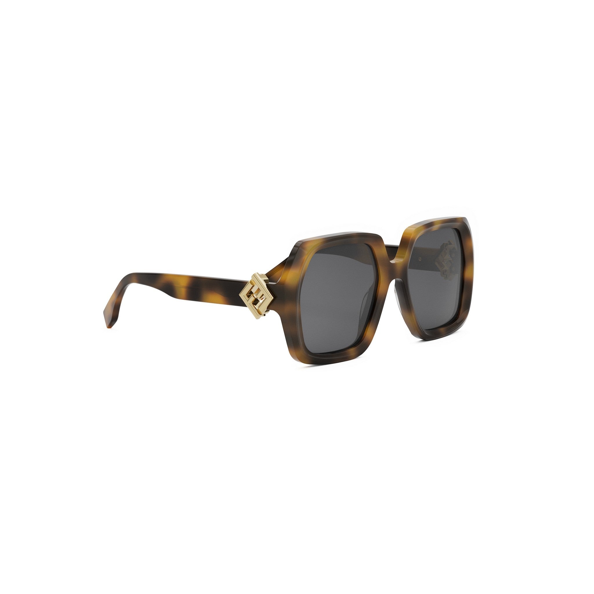 FF Diamonds Havana Square Sunglasses