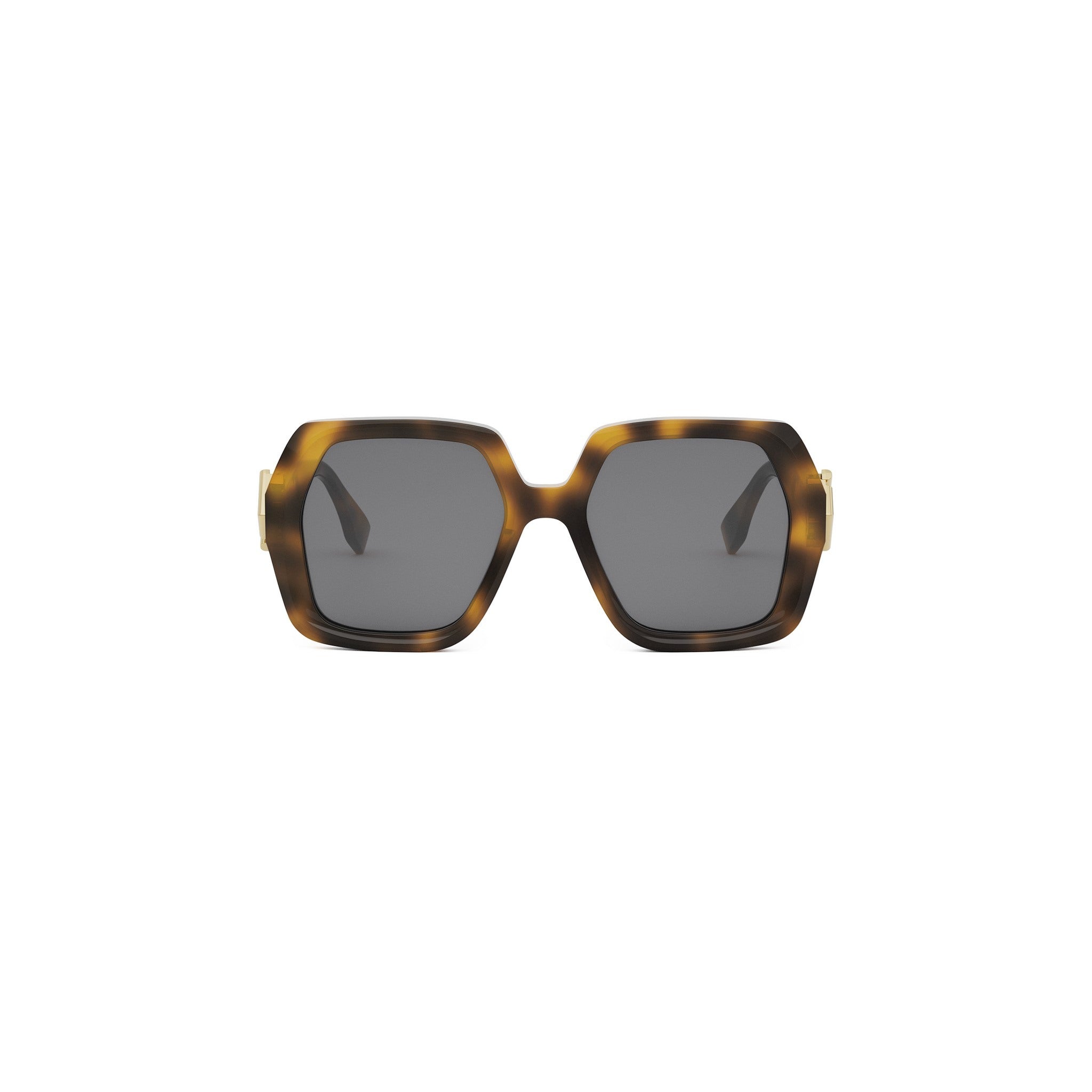 FF Diamonds Havana Square Sunglasses