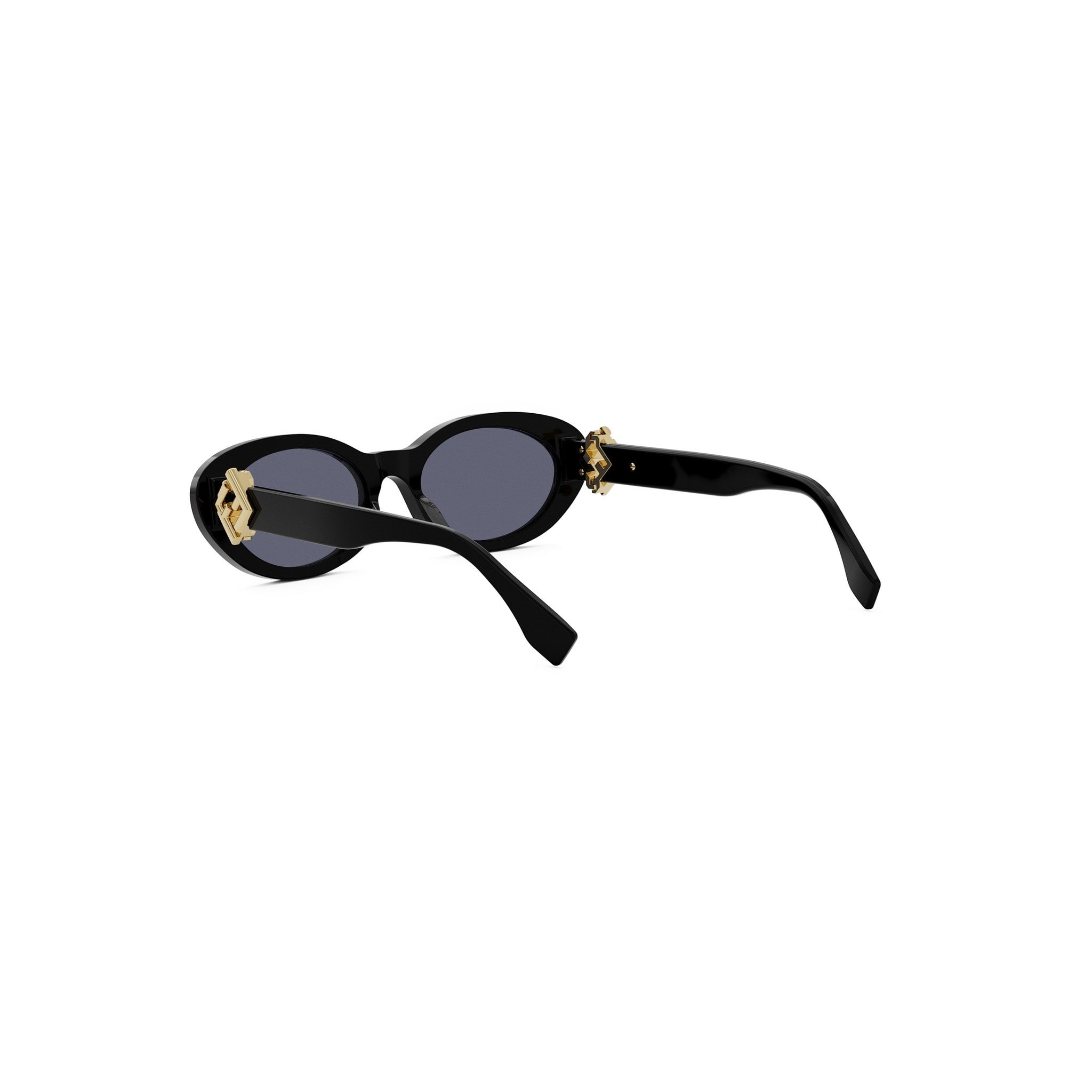 FF Diamonds Black Oval Sunglasses