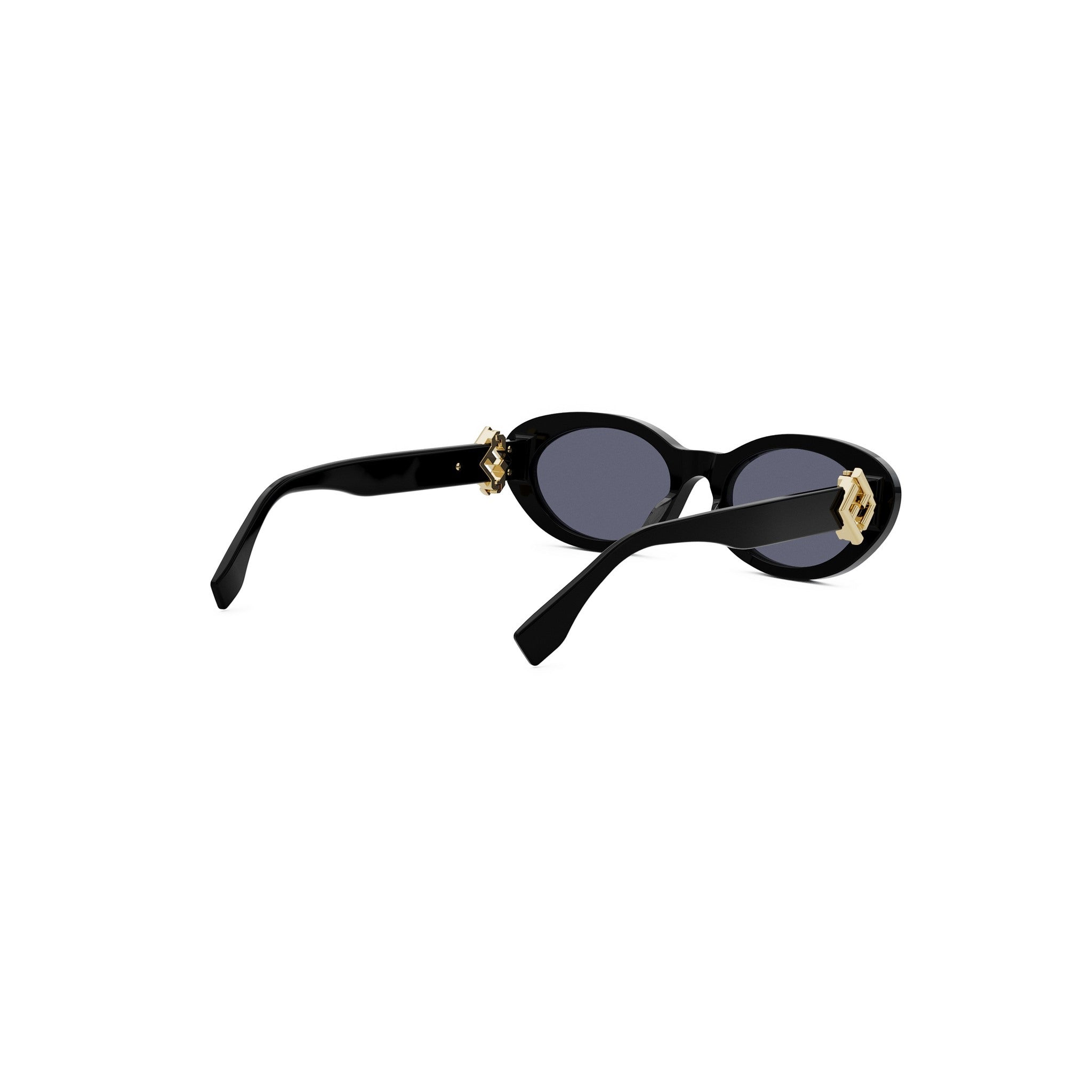 FF Diamonds Black Oval Sunglasses