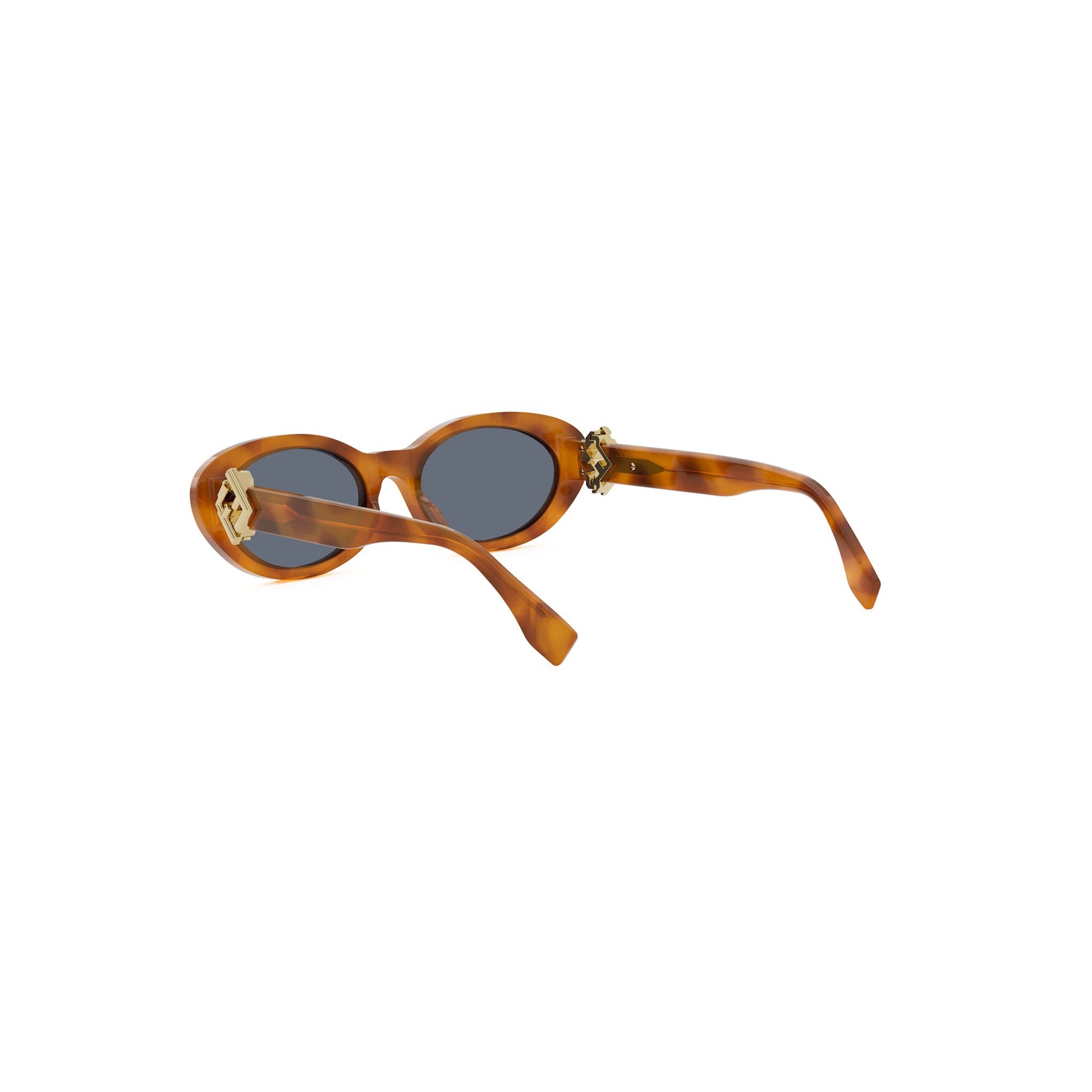 FF Diamonds Havana Oval Sunglasses