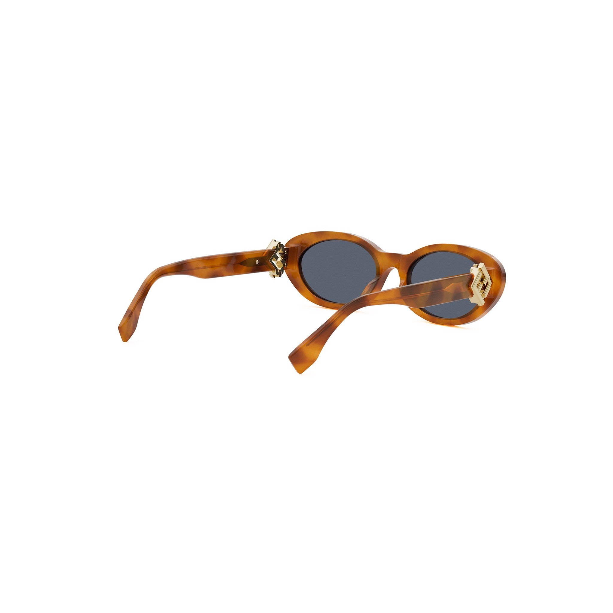 FF Diamonds Havana Oval Sunglasses