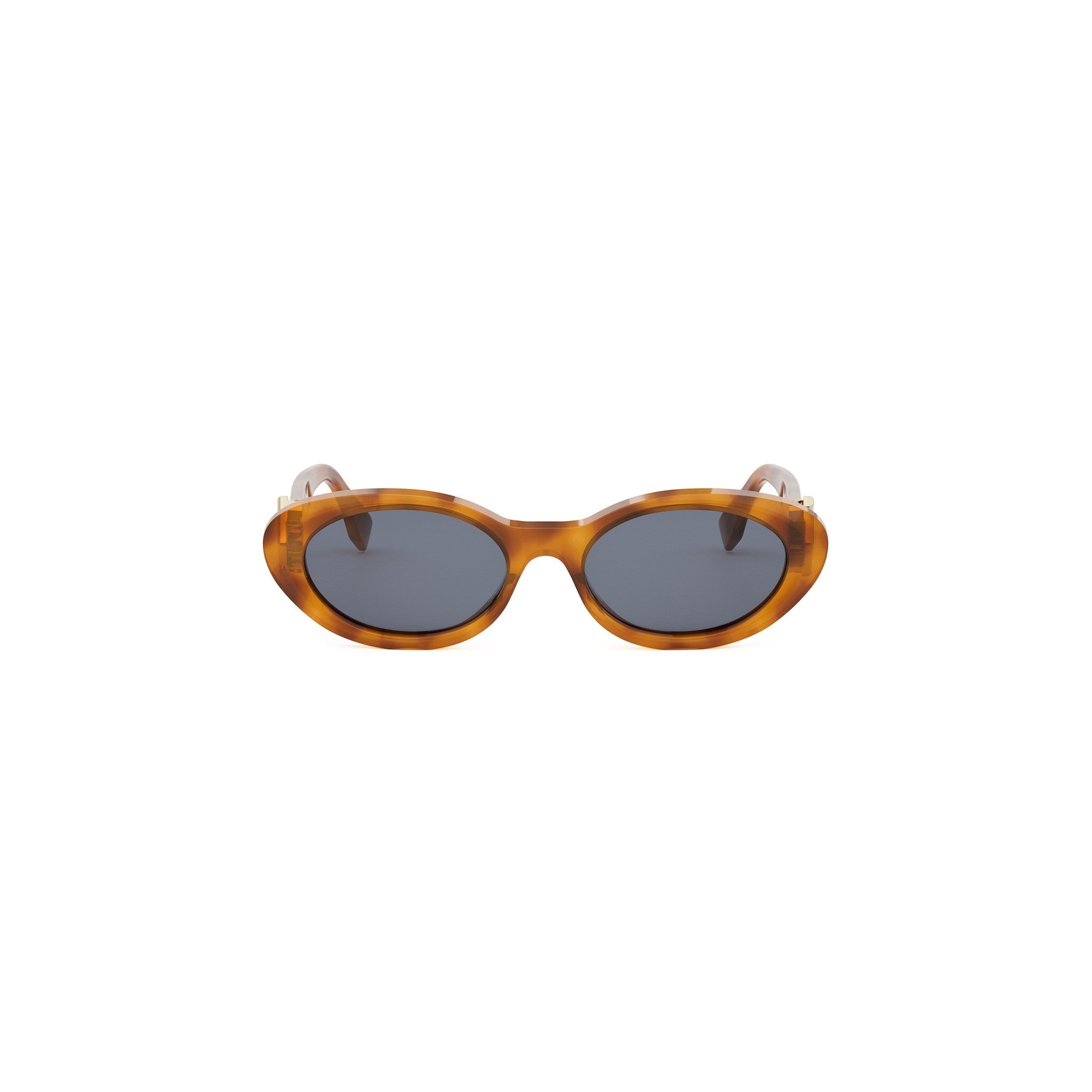 FF Diamonds Havana Oval Sunglasses