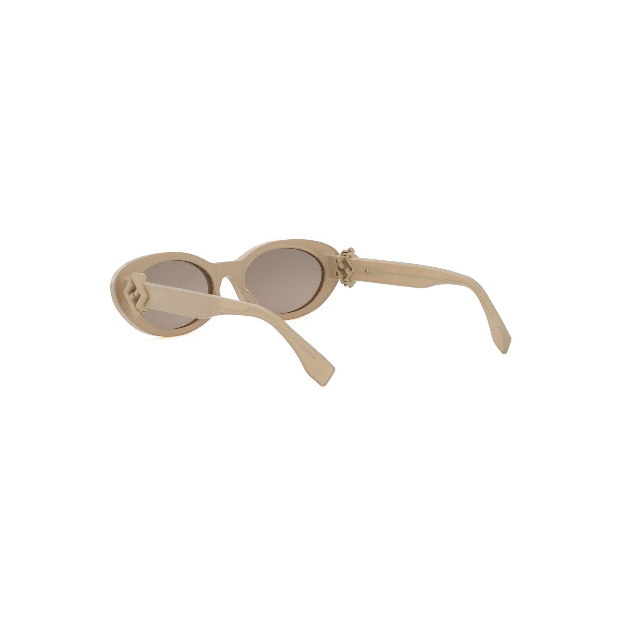 FF Diamonds Brown Oval Sunglasses