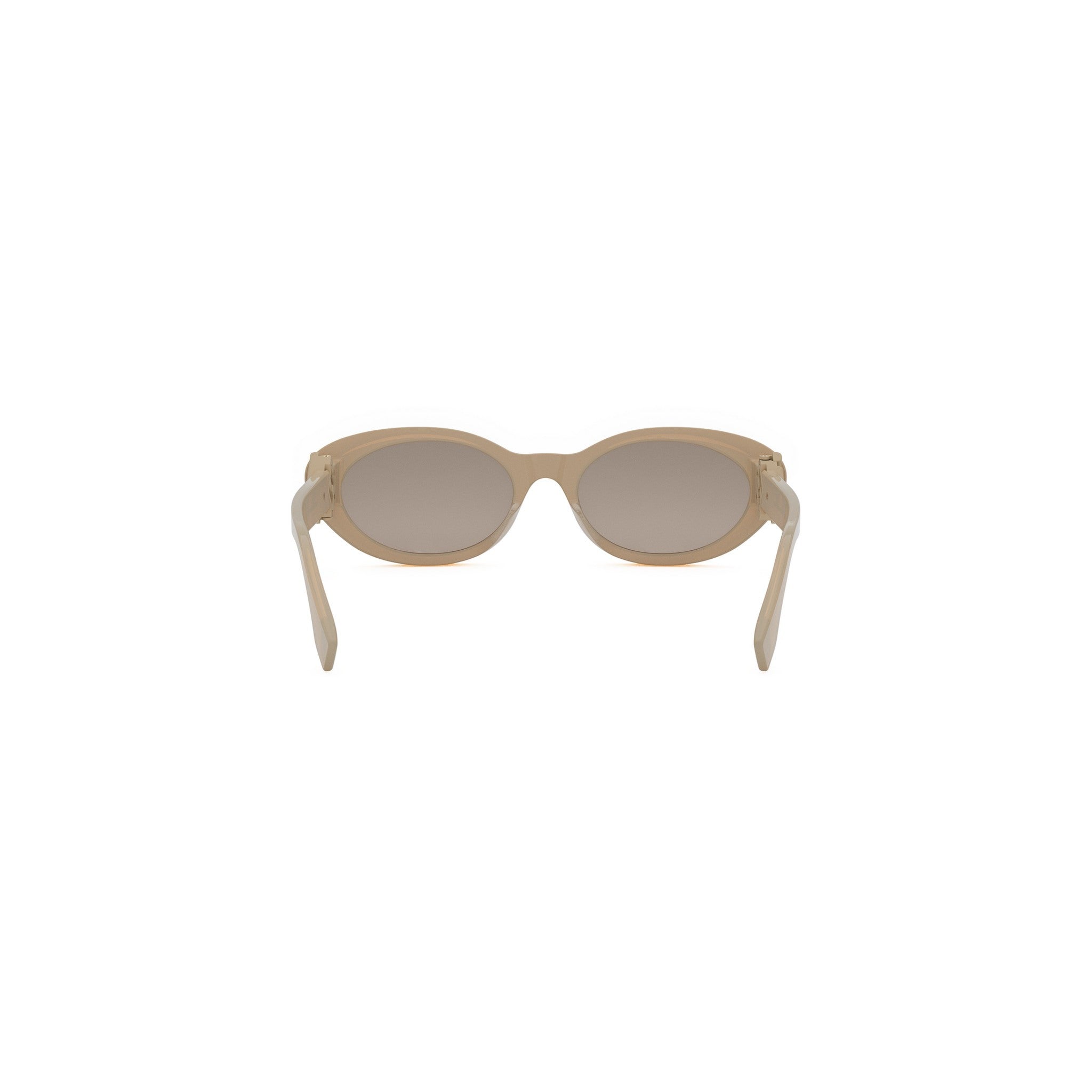 FF Diamonds Brown Oval Sunglasses