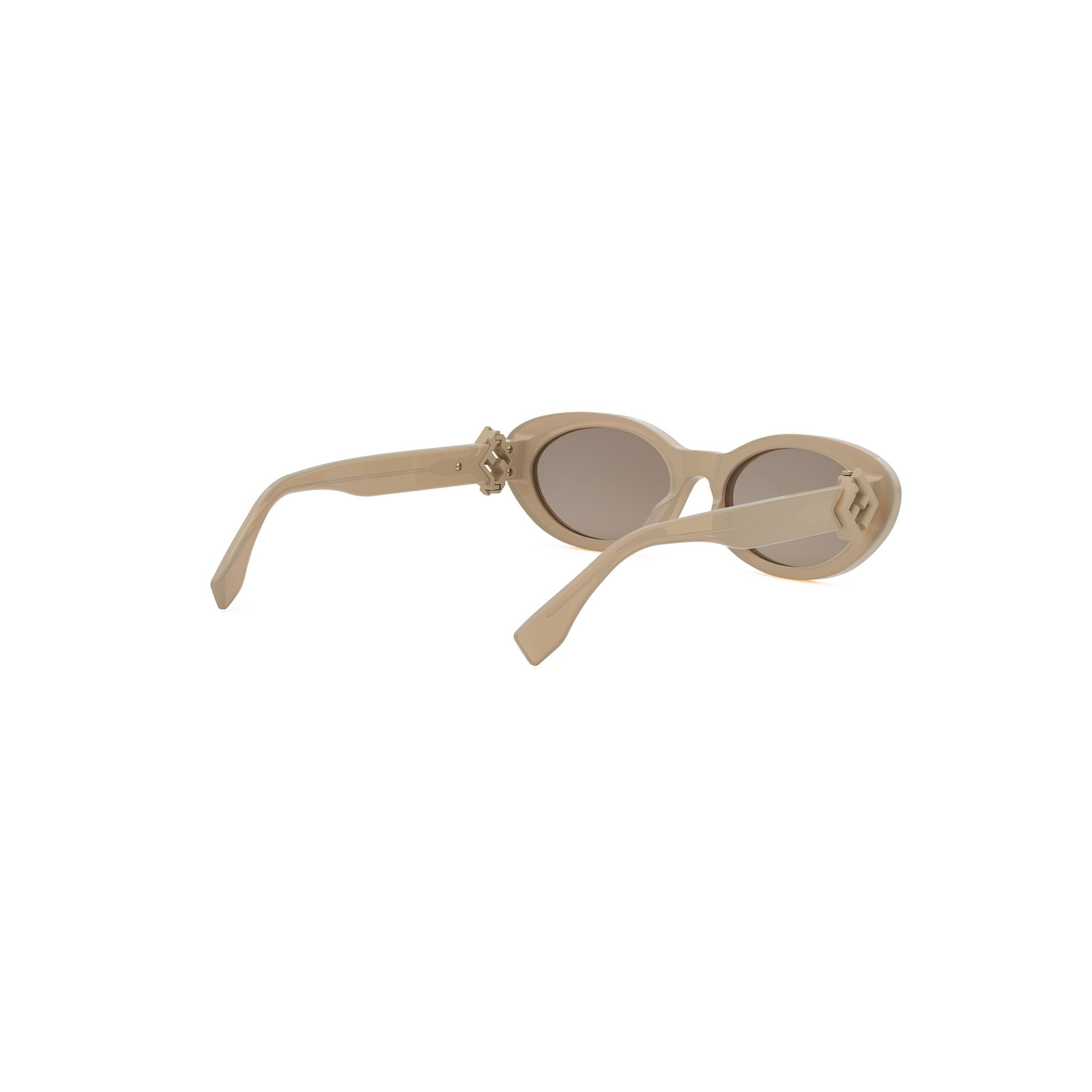 FF Diamonds Brown Oval Sunglasses