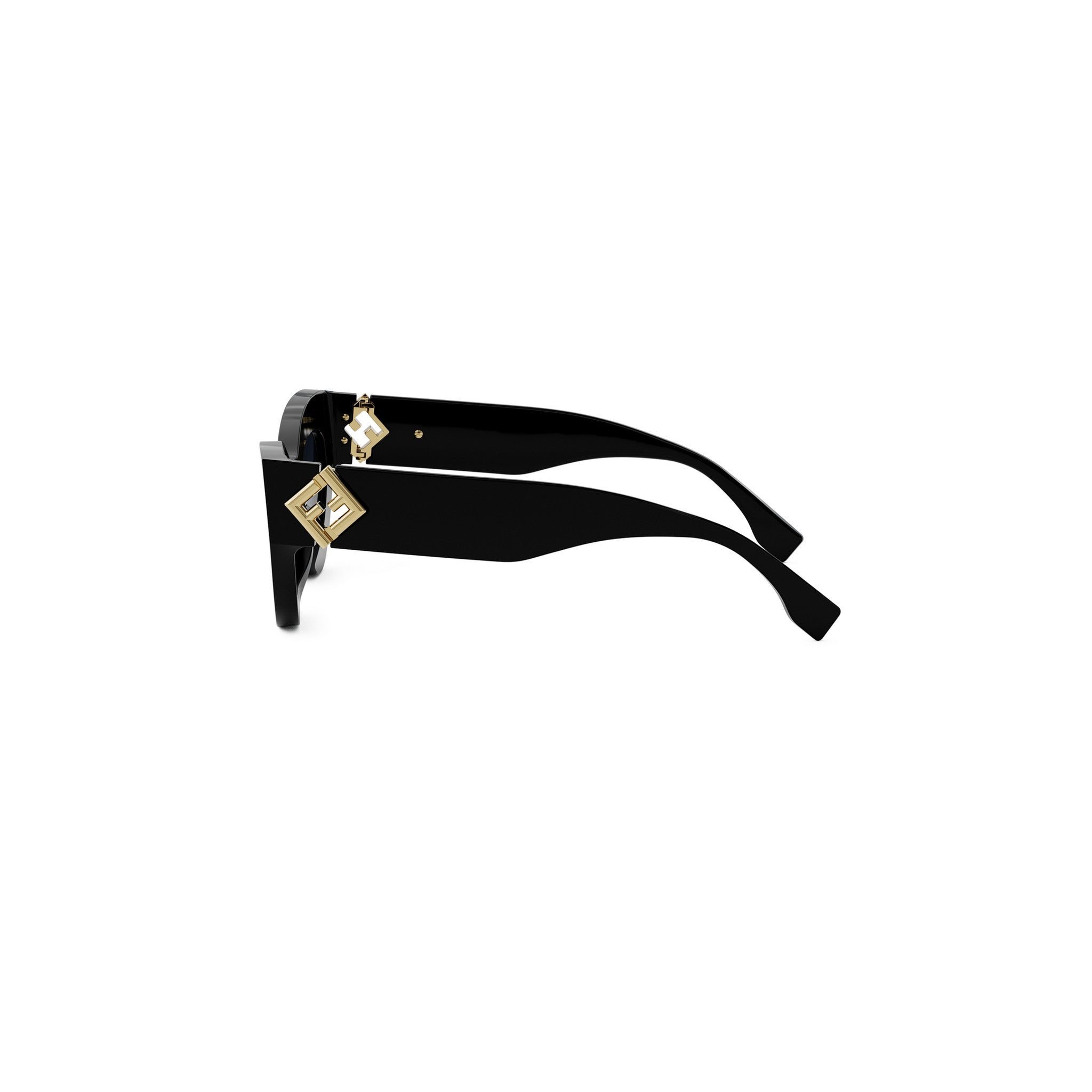 FF Diamonds Black Cat Eye Sunglasses