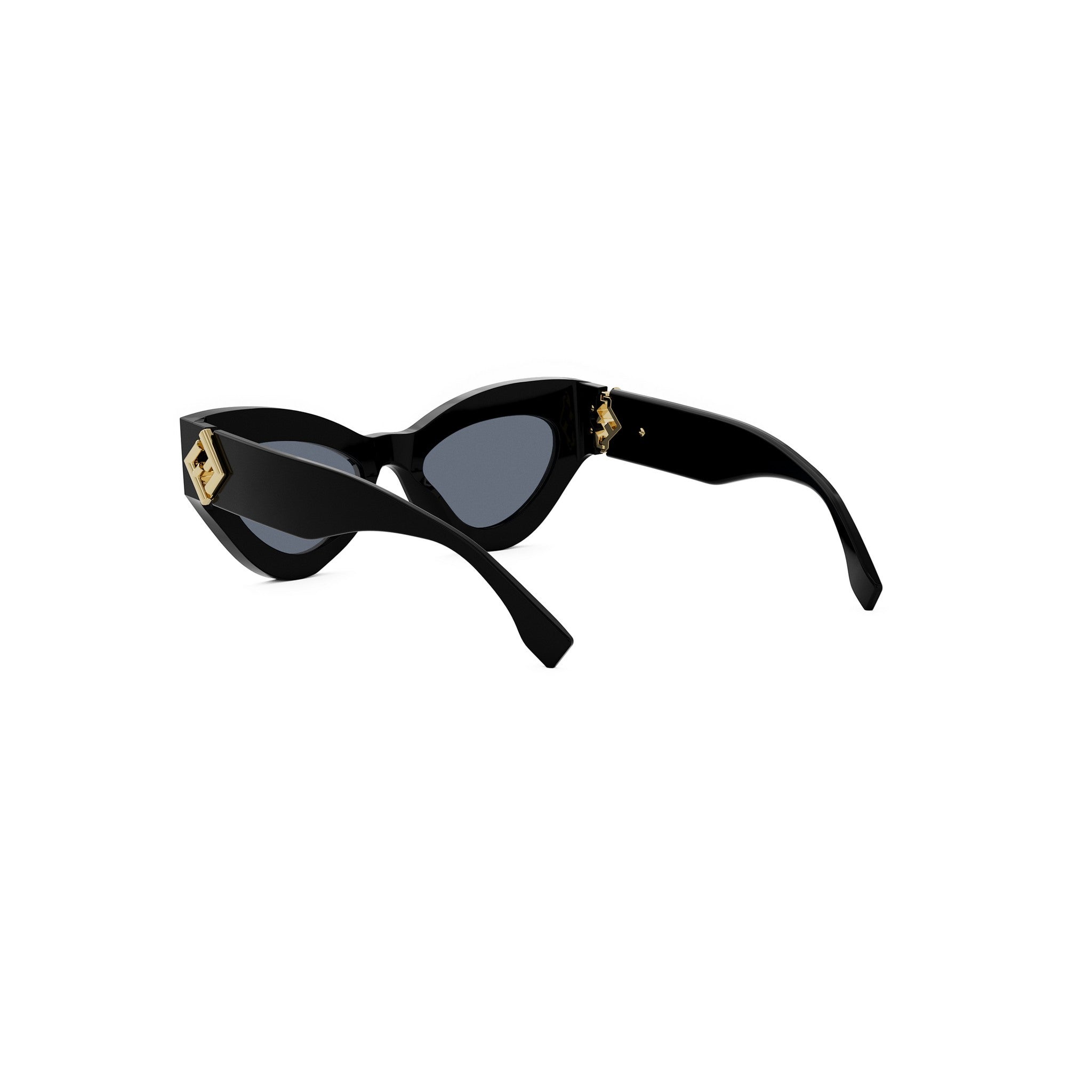 FF Diamonds Black Cat Eye Sunglasses