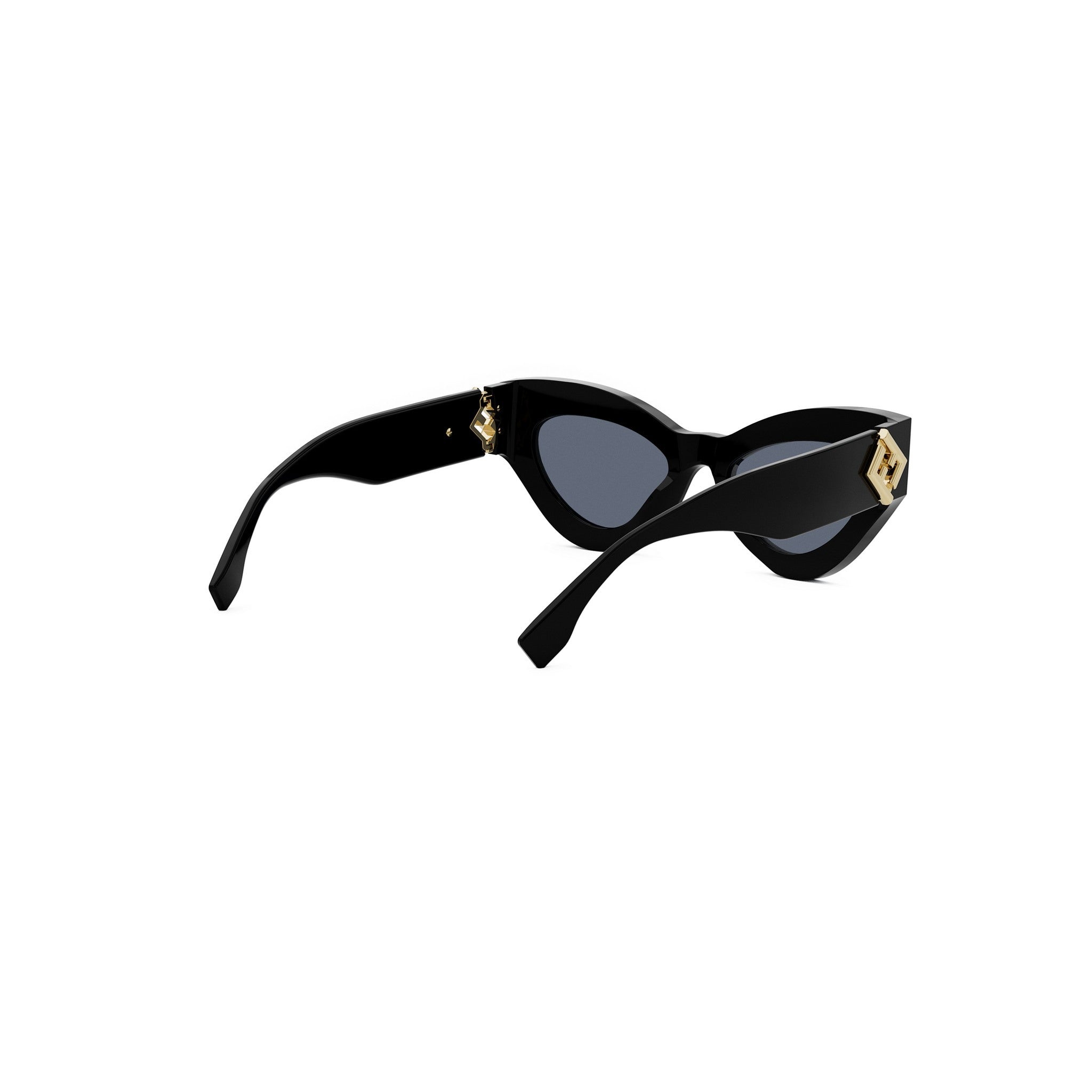 FF Diamonds Black Cat Eye Sunglasses
