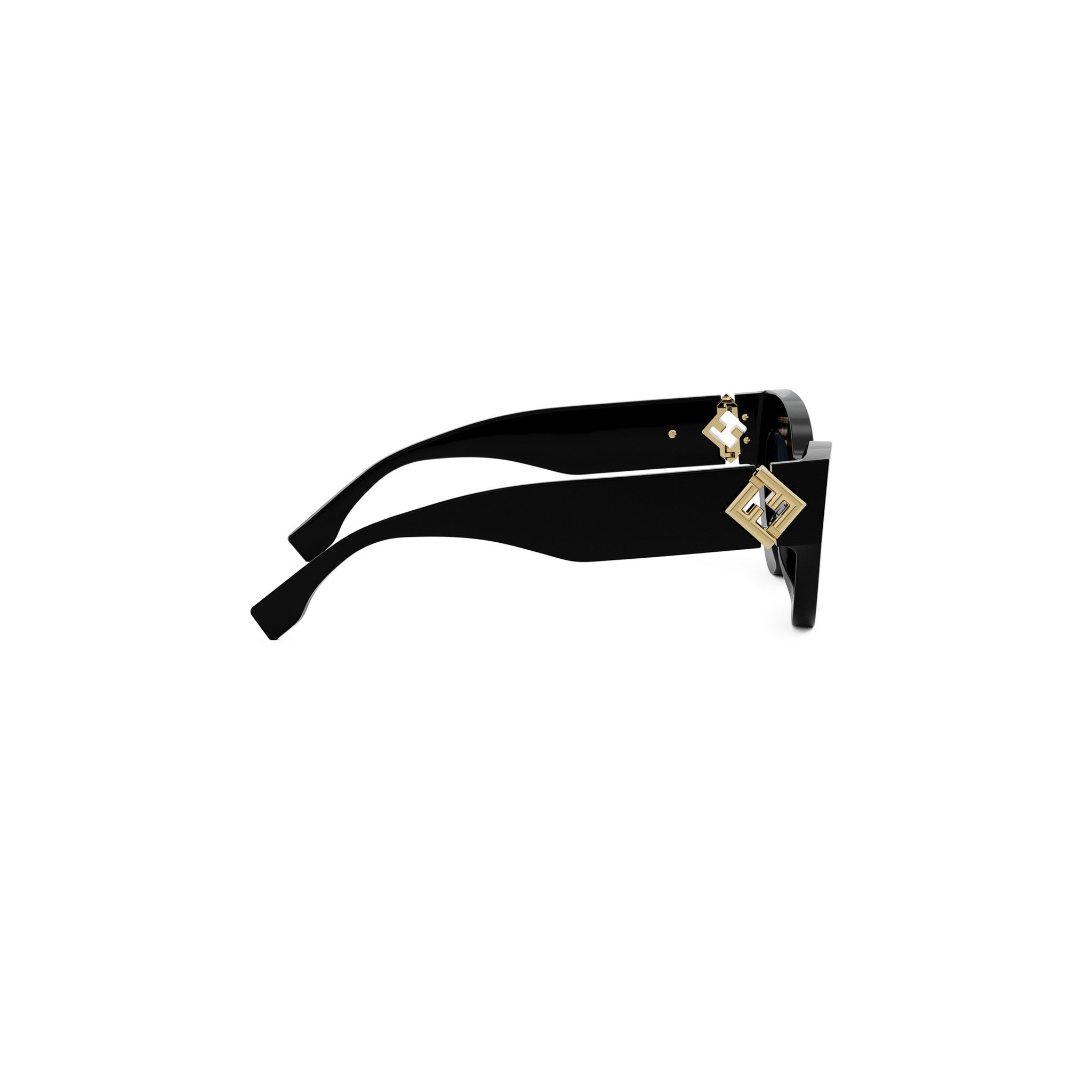 FF Diamonds Black Cat Eye Sunglasses