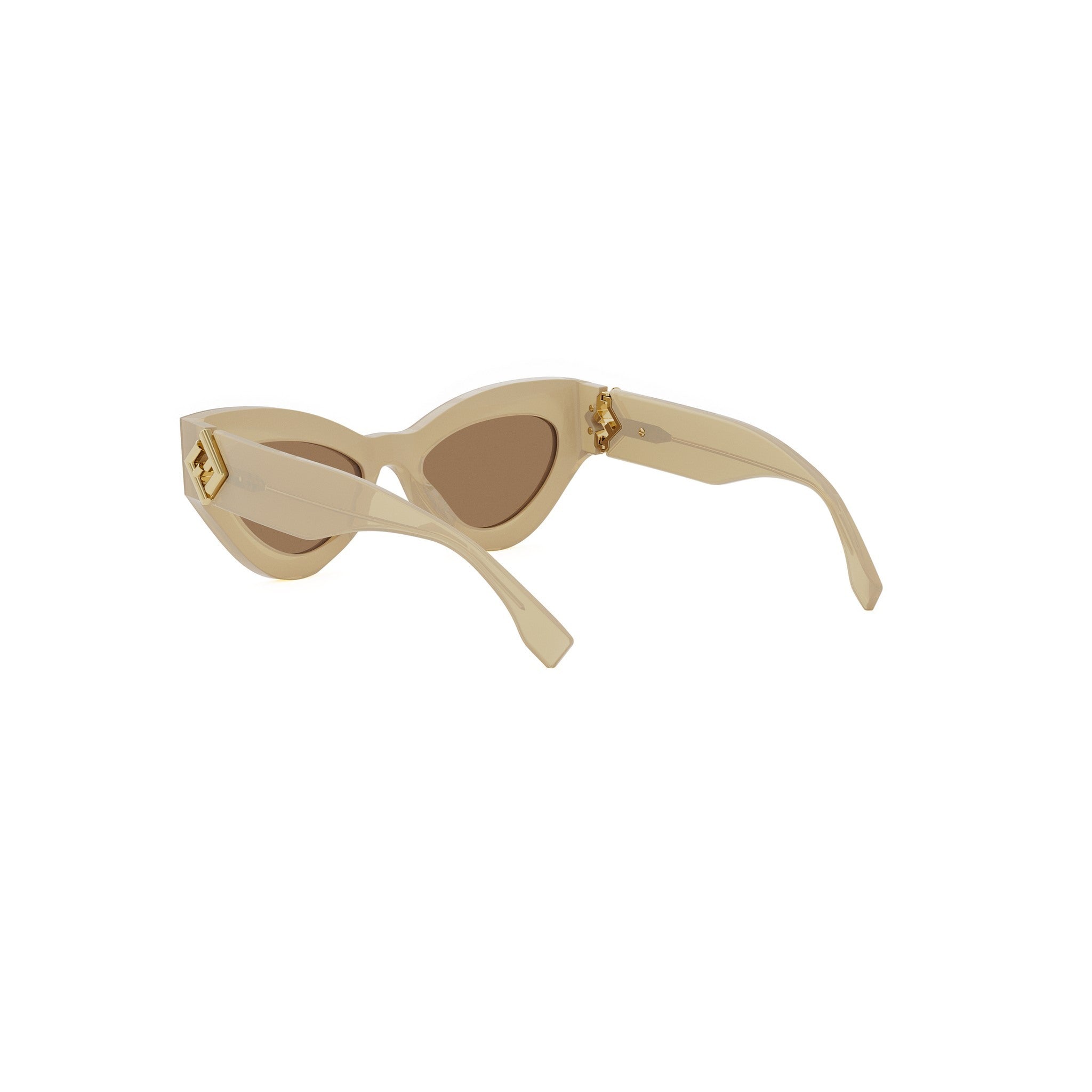 FF Diamonds Brown Cat Eye Sunglasses