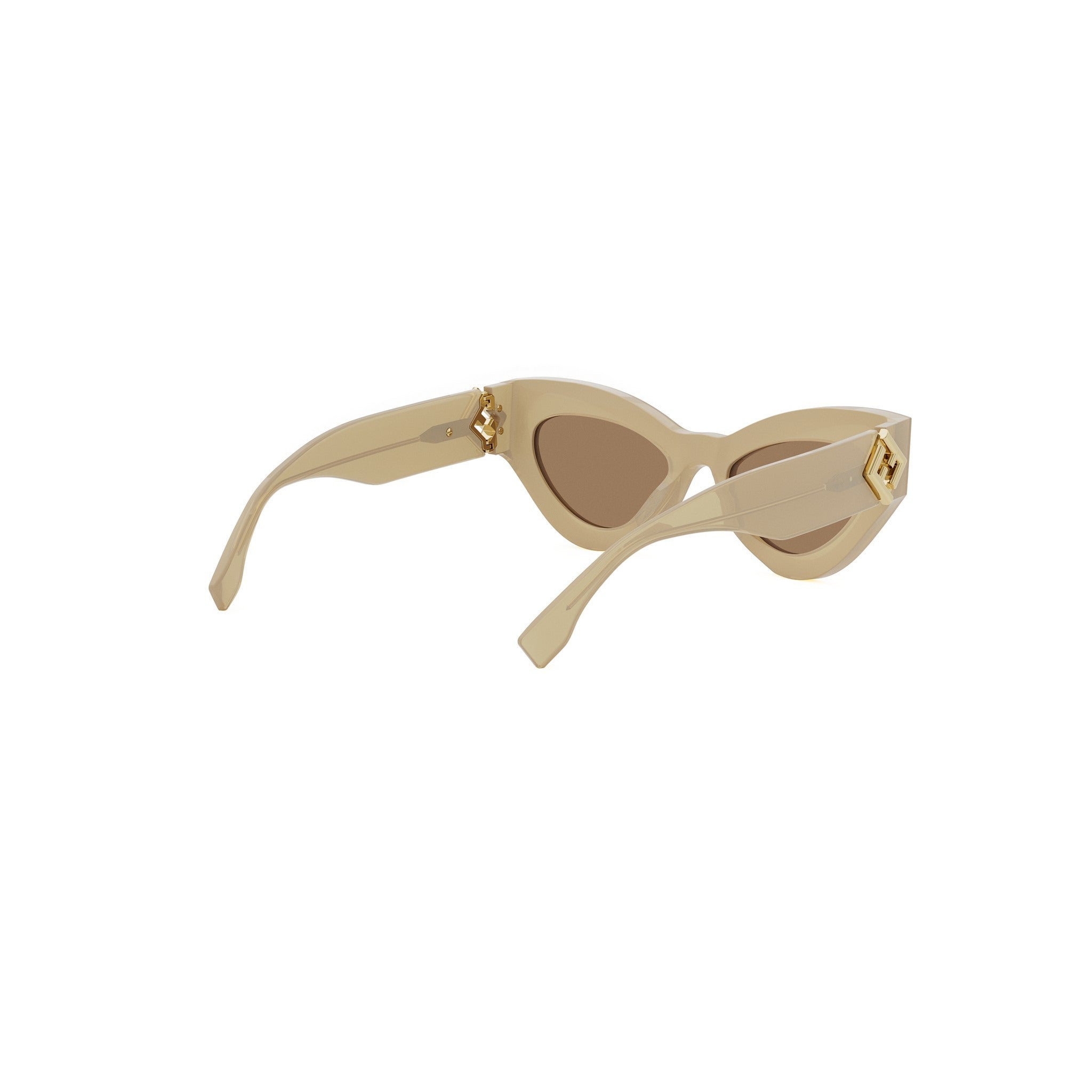 FF Diamonds Brown Cat Eye Sunglasses