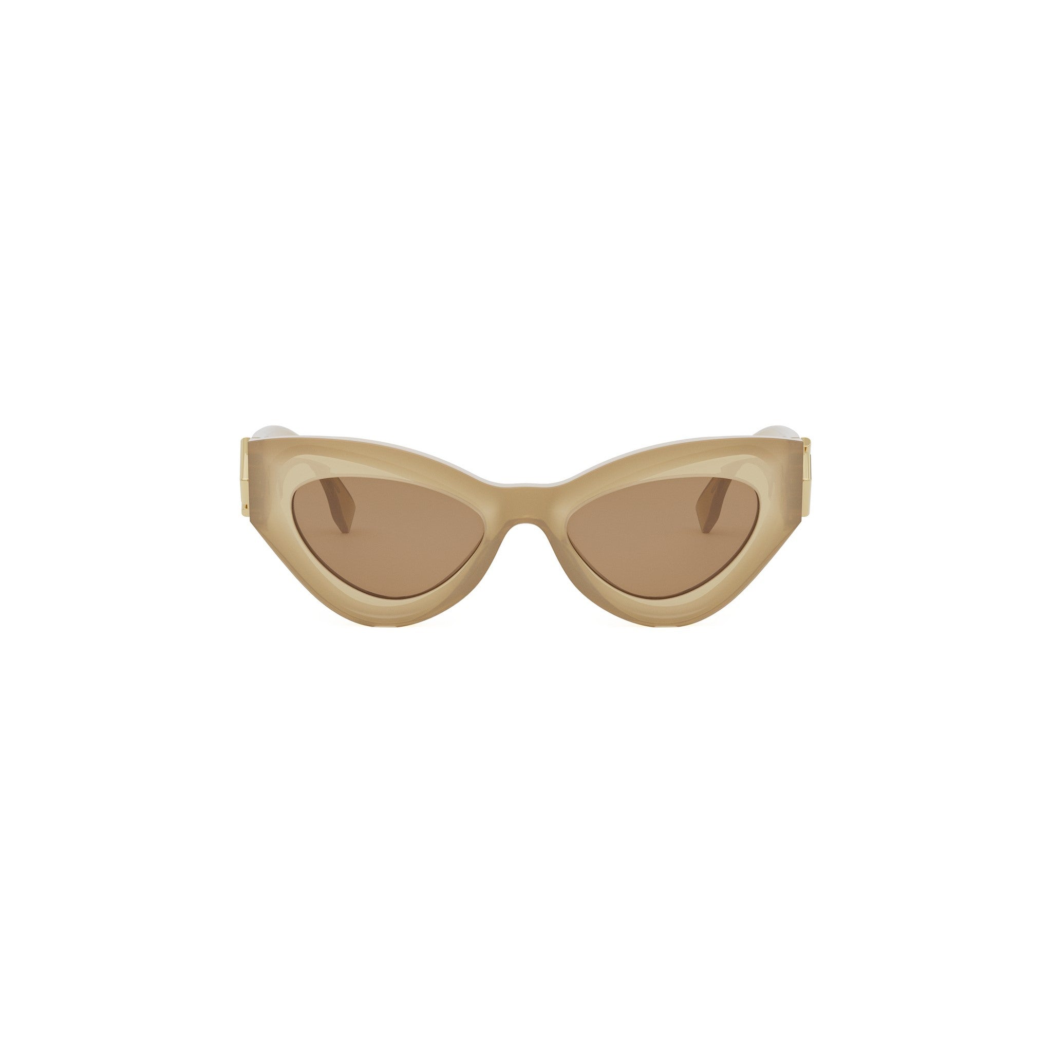 FF Diamonds Brown Cat Eye Sunglasses