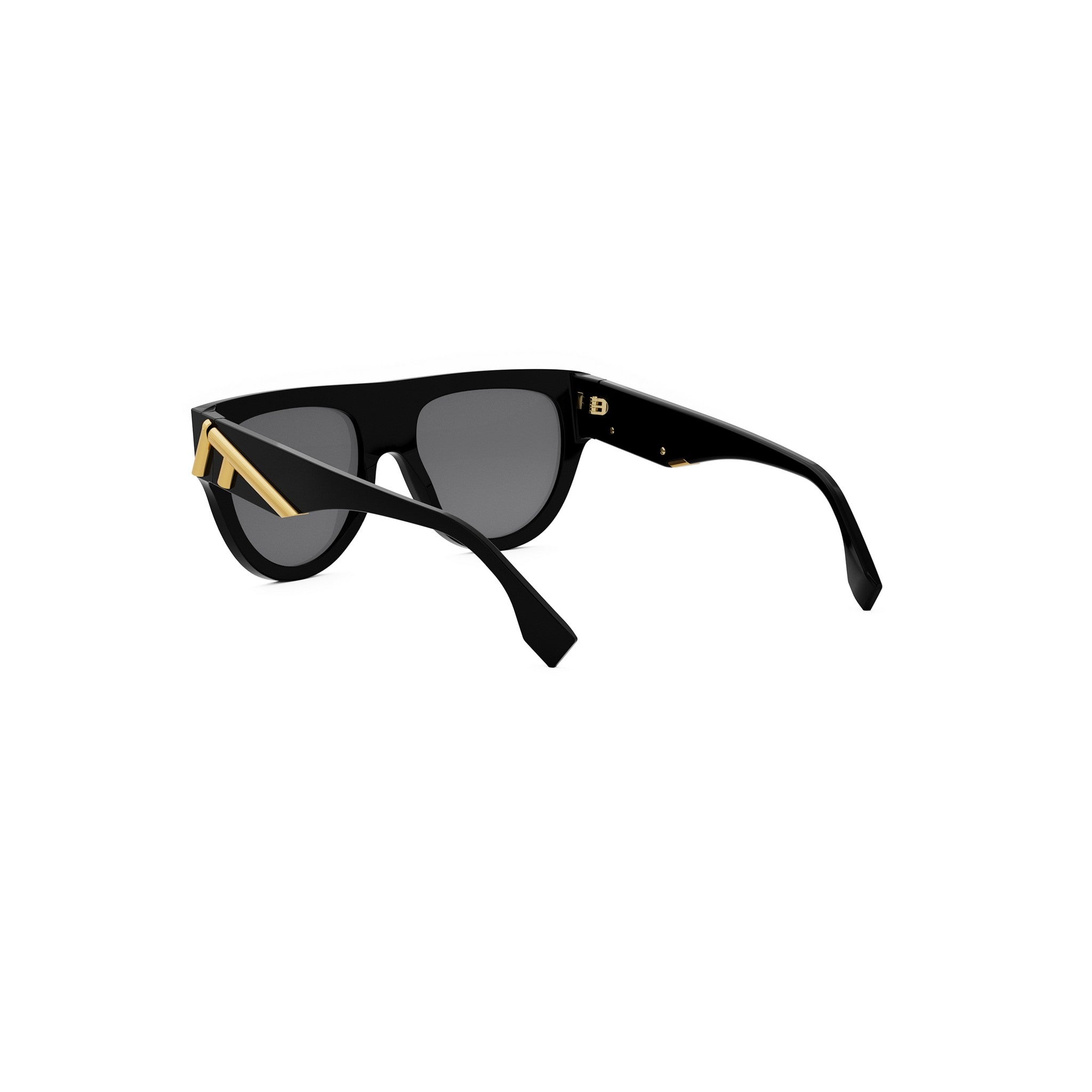 Fendi First Acetate Black Geometric Sunglasses