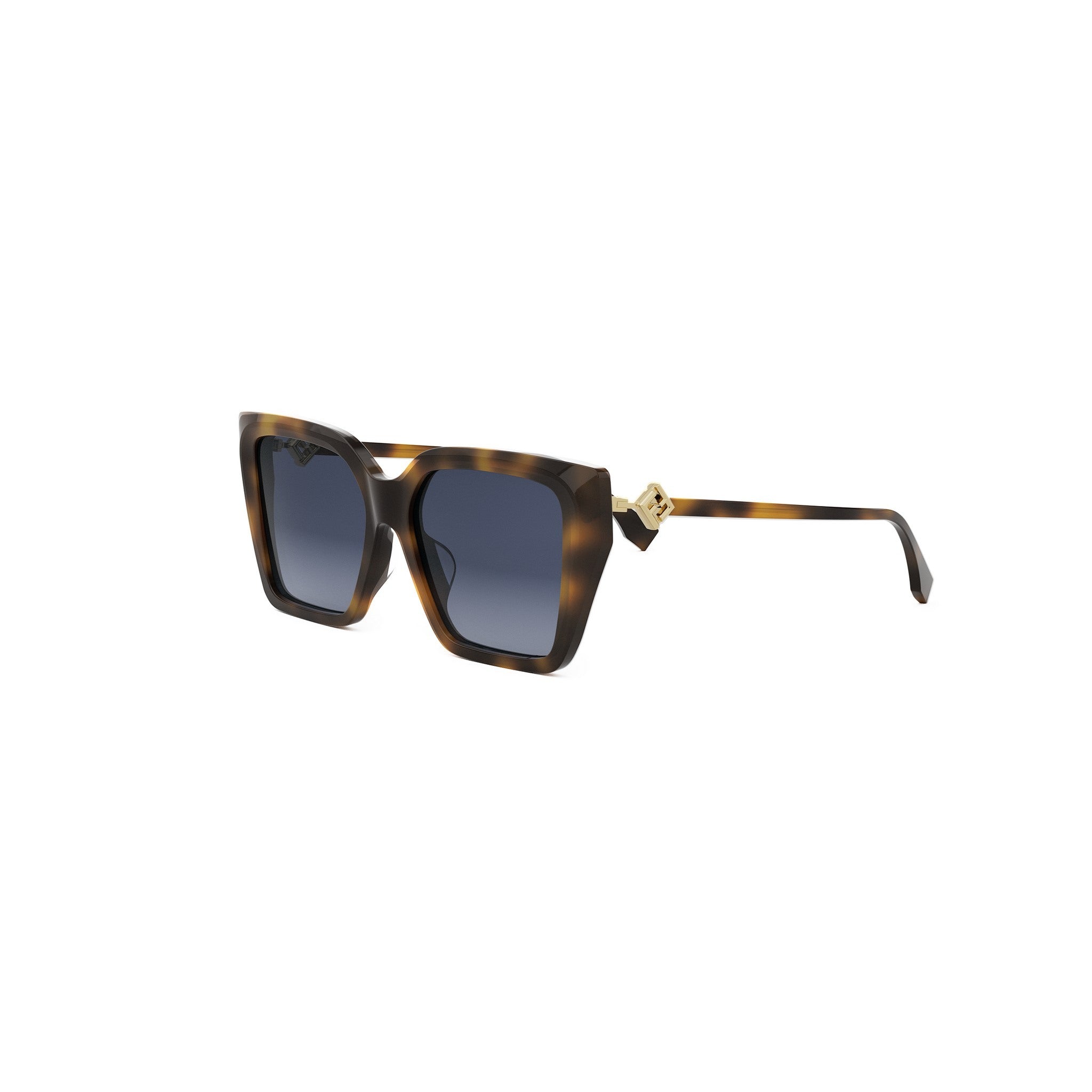 FF Diamonds Havana Square Sunglasses