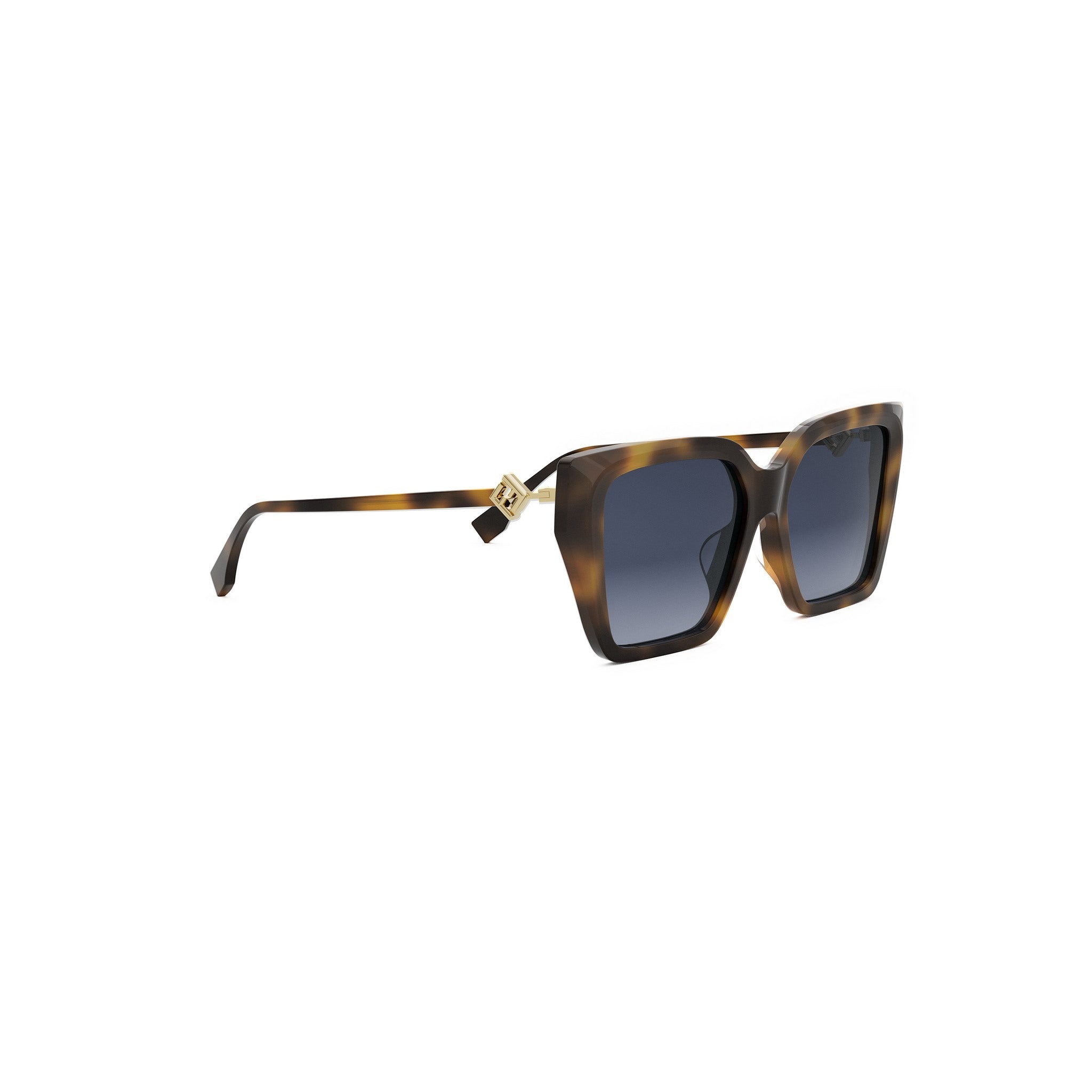 FF Diamonds Havana Square Sunglasses