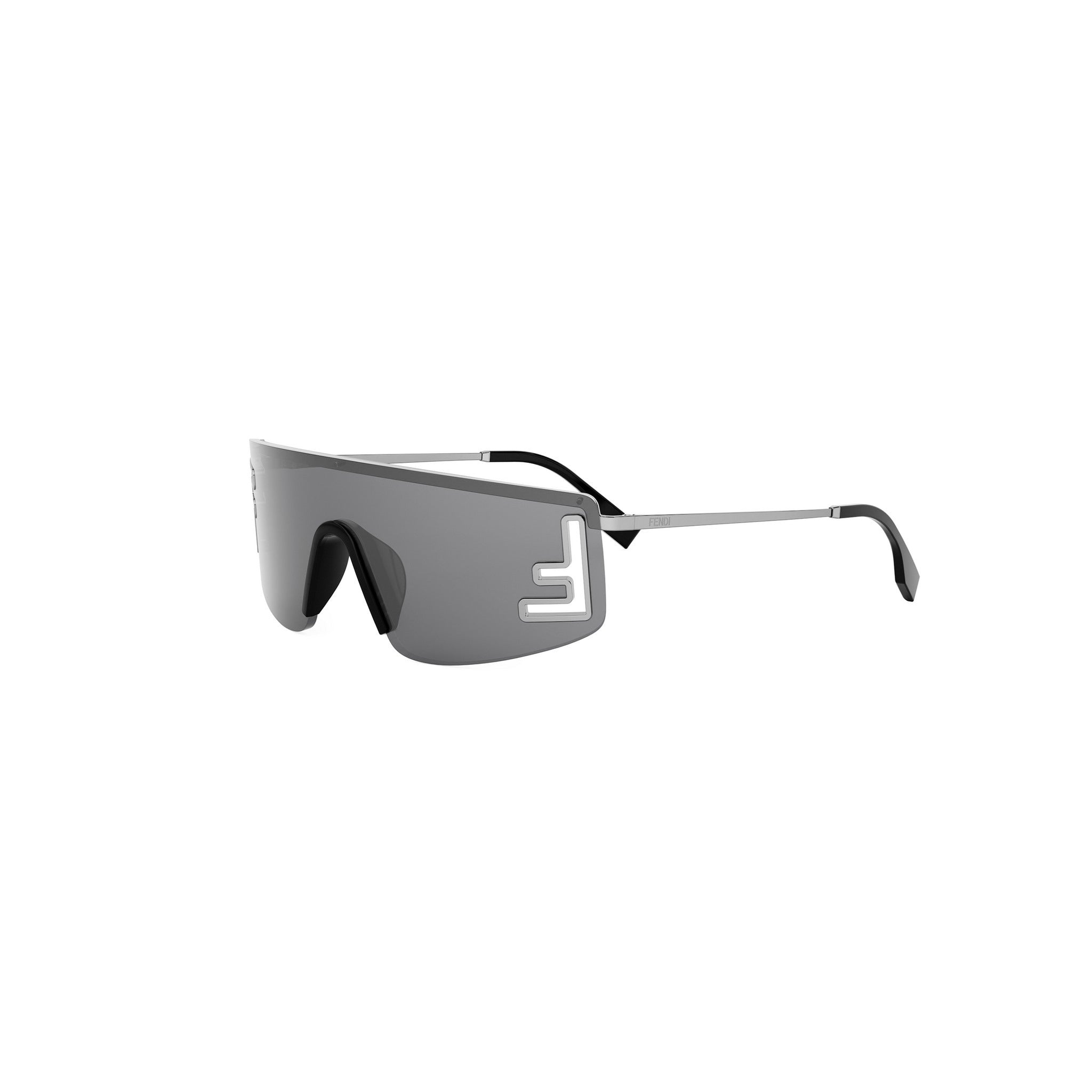 Fendi Sport Silver Rectangular Sunglasses