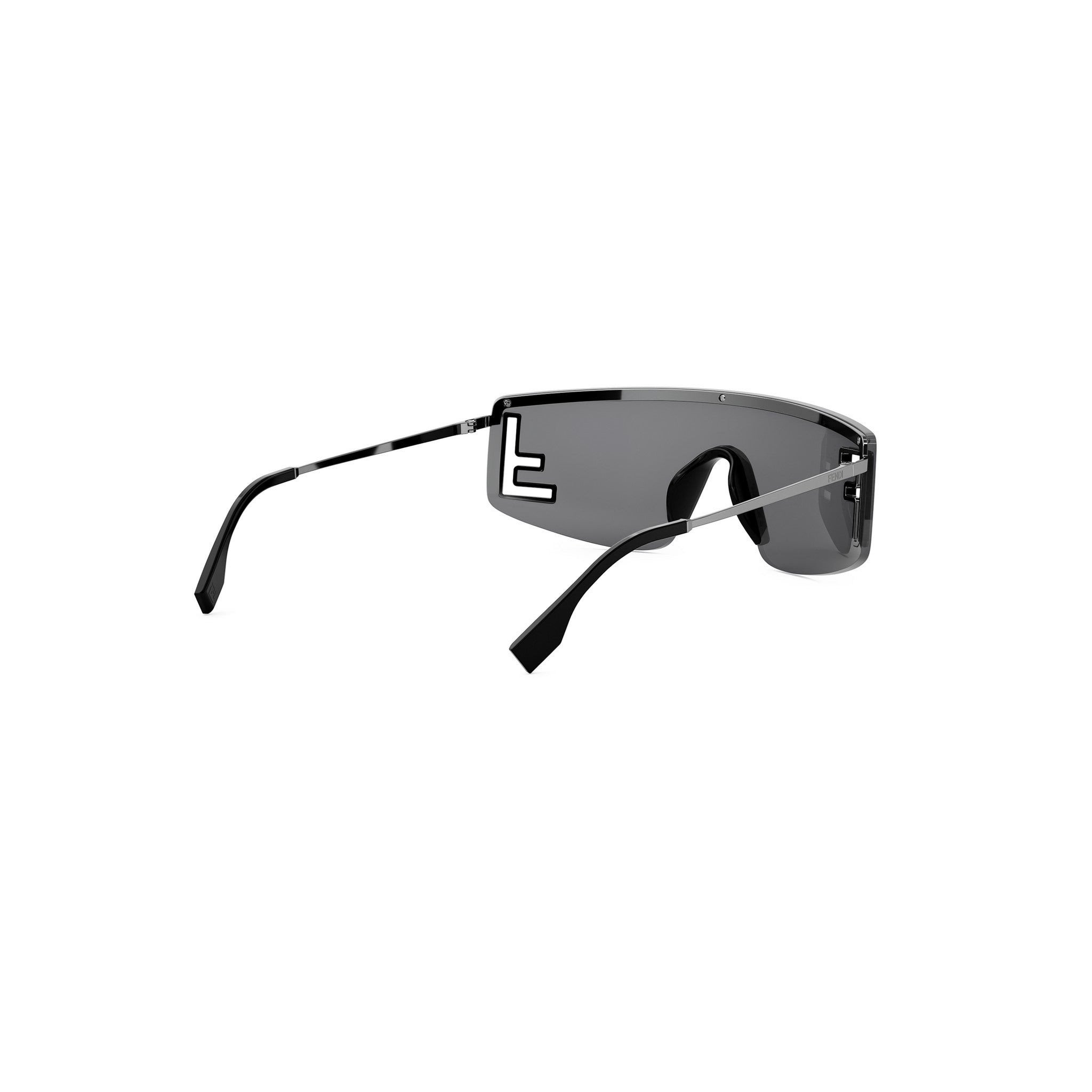 Fendi Sport Silver Rectangular Sunglasses