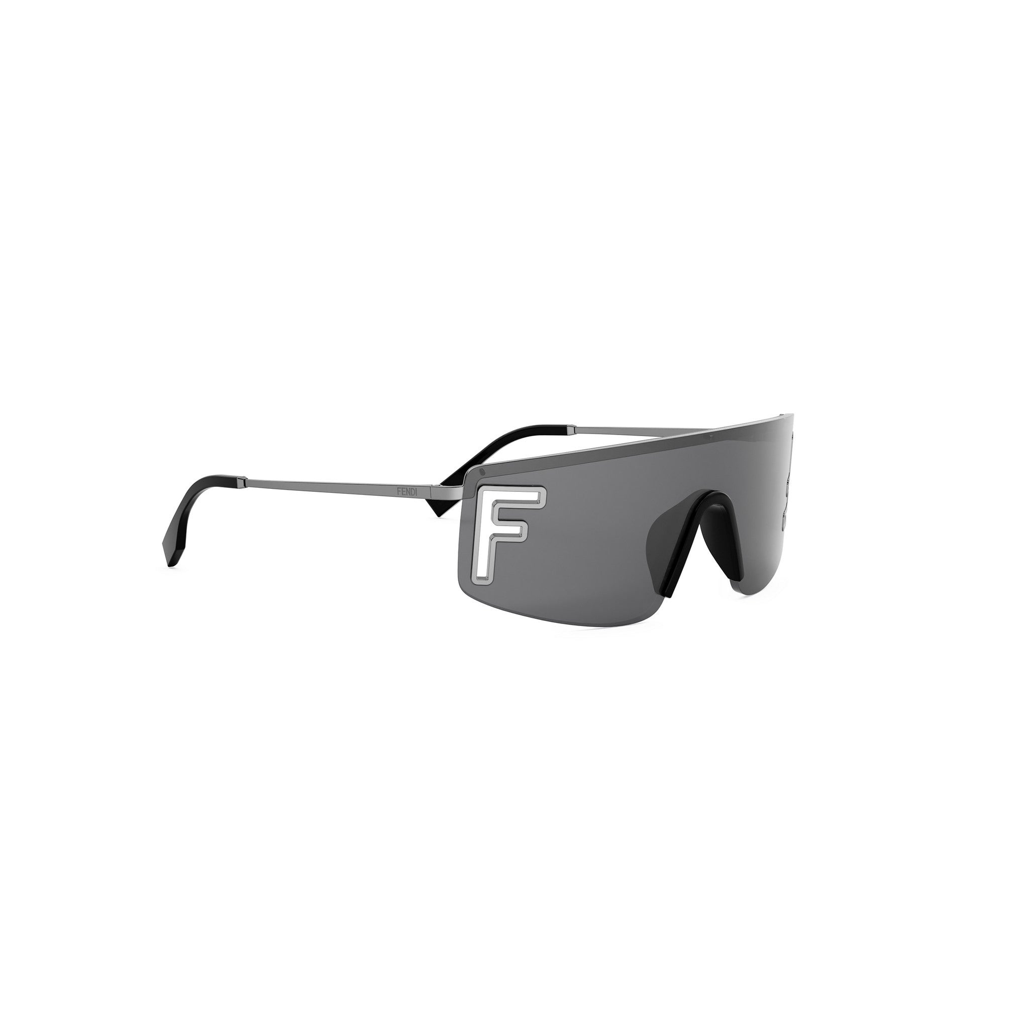 Fendi Sport Silver Rectangular Sunglasses