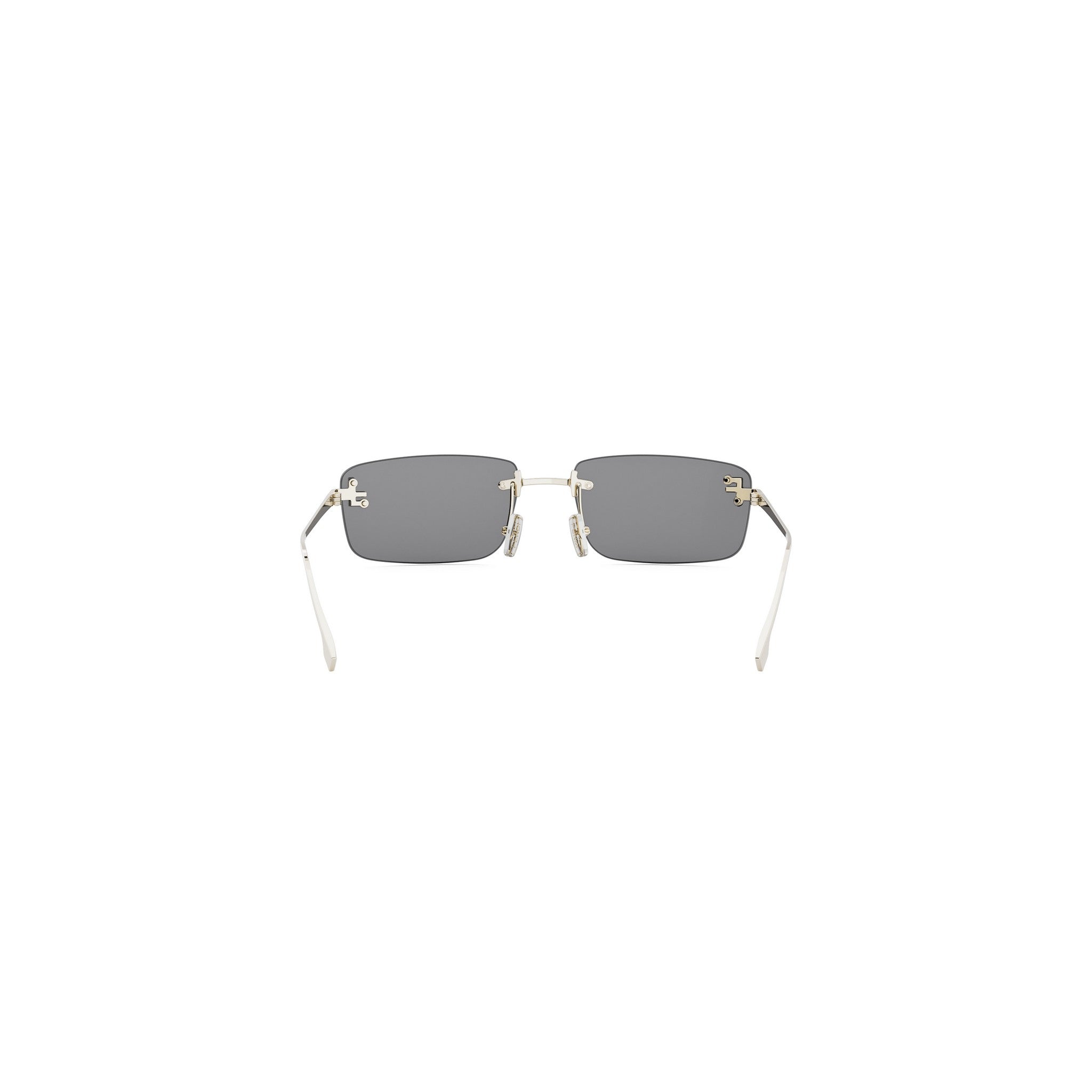 Fendi First Crystal Gold Rectangular Sunglasses