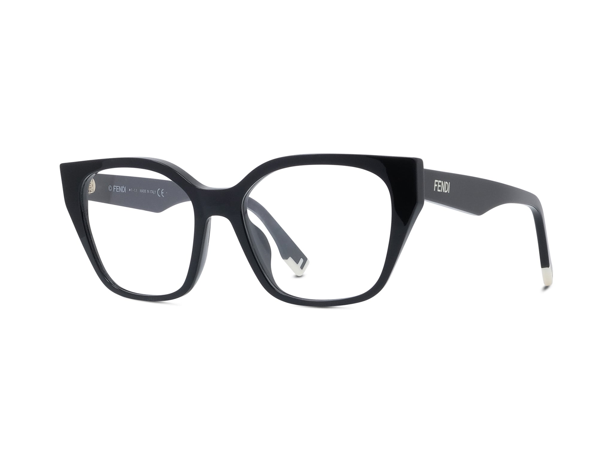 FENDI FE50001I Fendi Way Black Geometric Eyeglasses