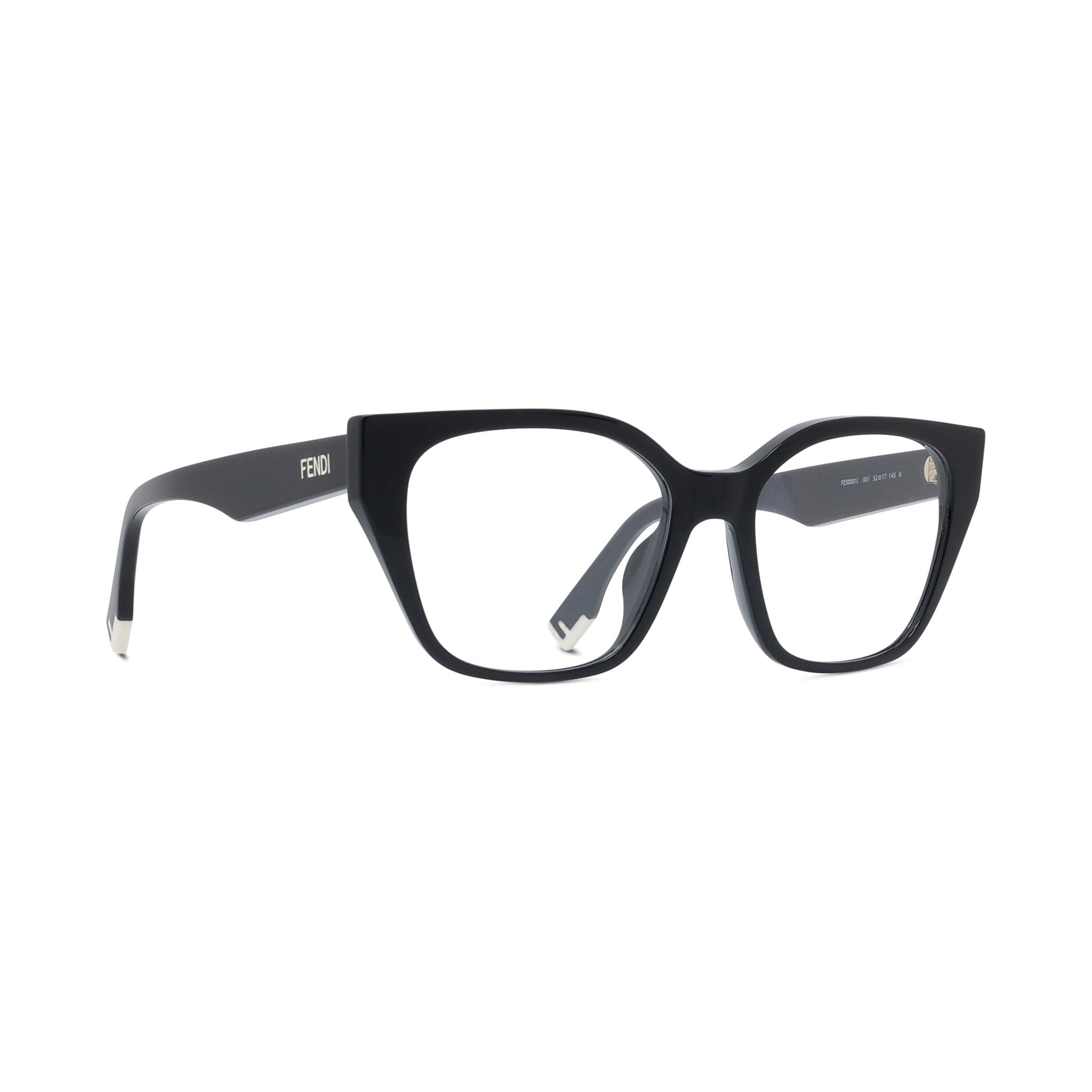 Fendi Way Black Geometric Eyeglasses