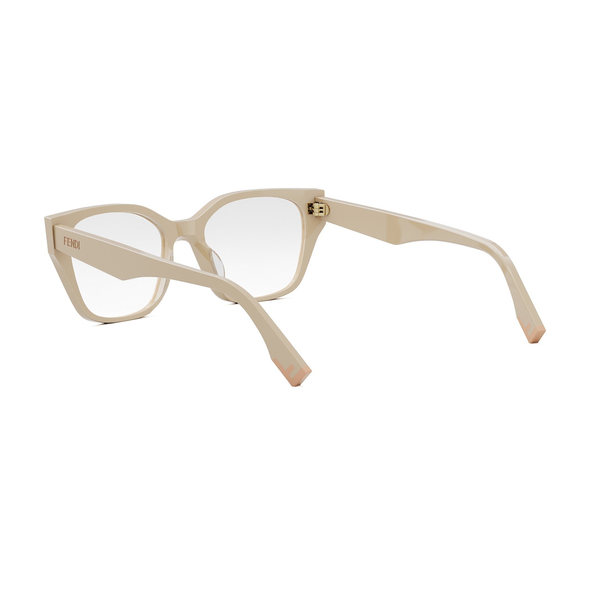 Fendi Way Brown Geometric Eyeglasses