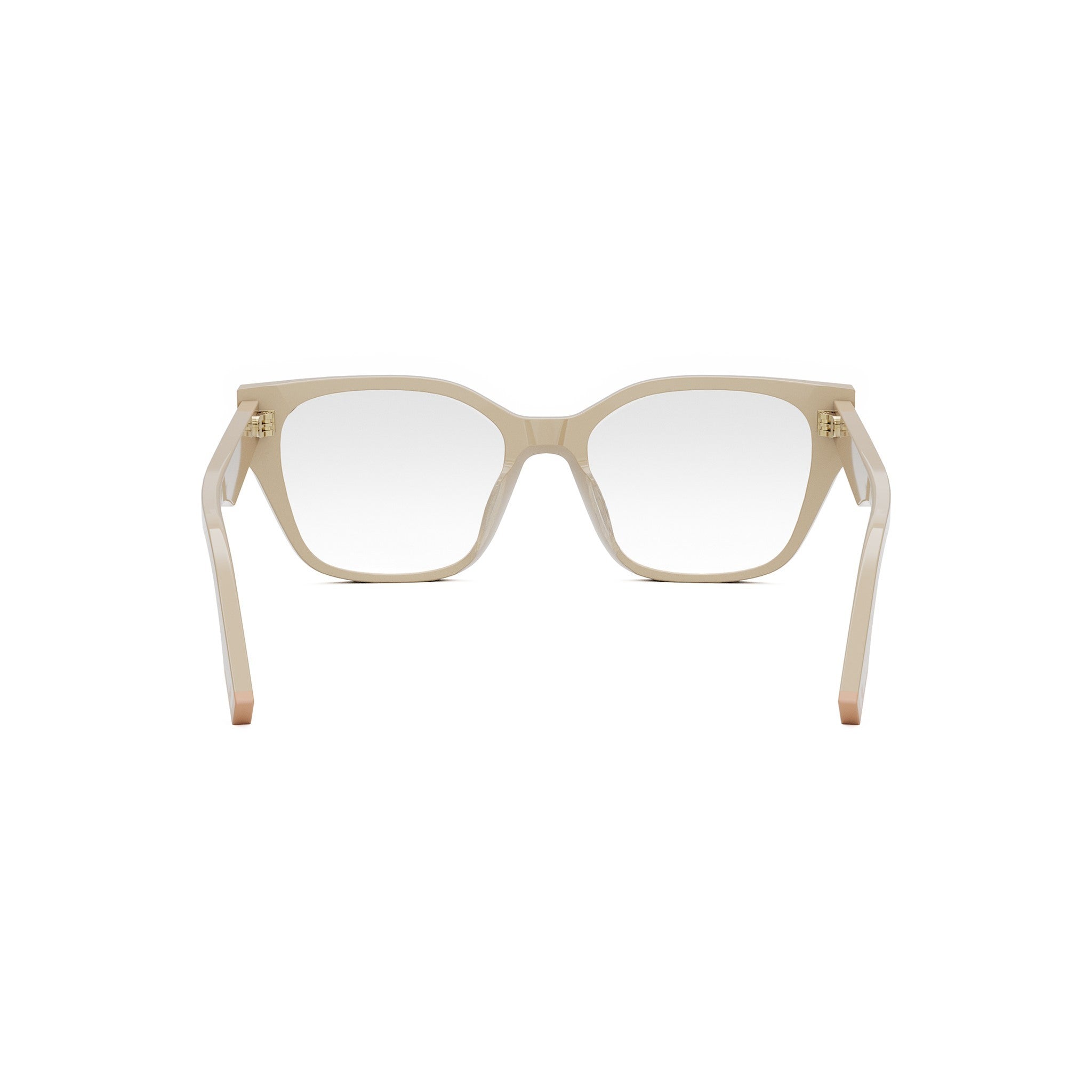 Fendi Way Brown Geometric Eyeglasses