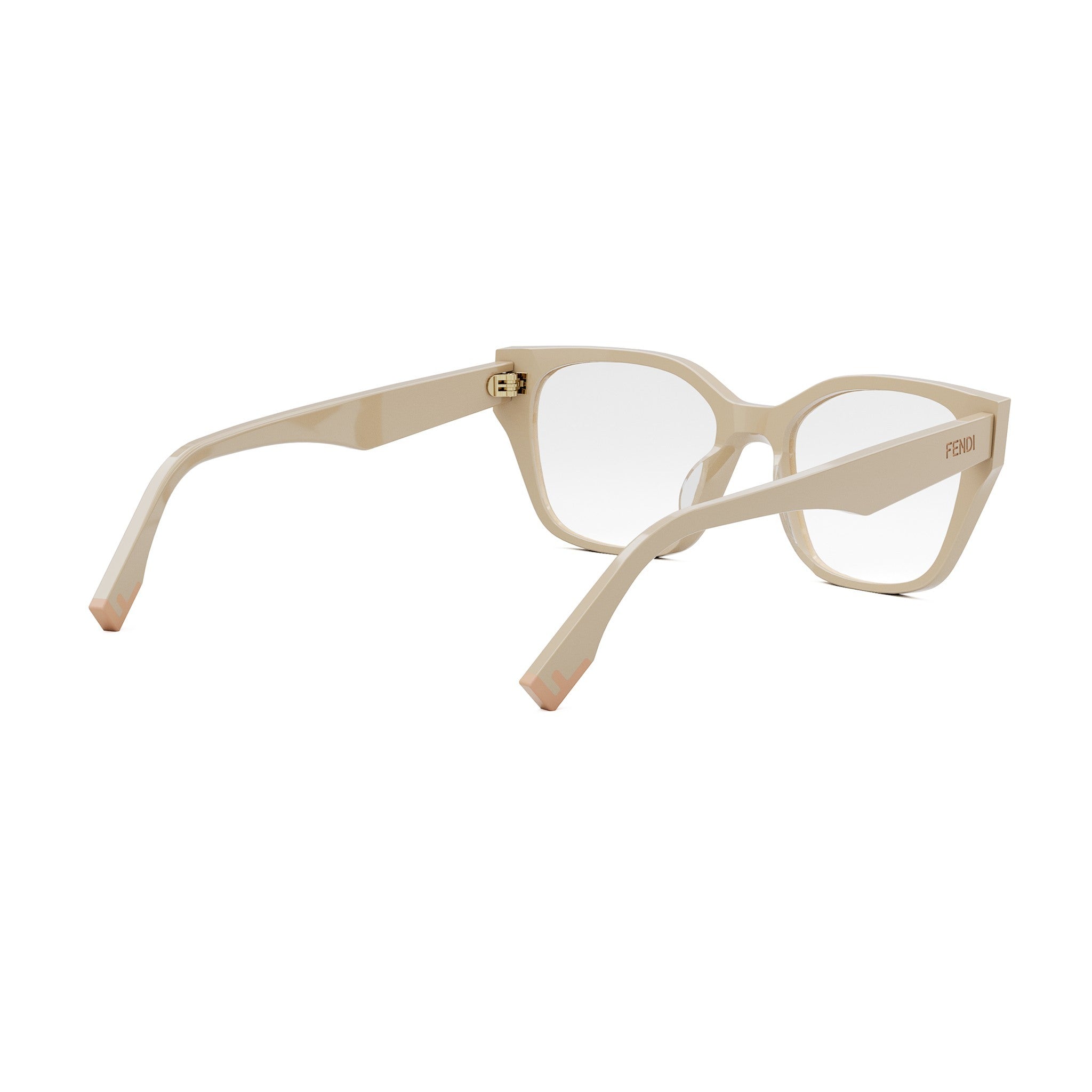 Fendi Way Brown Geometric Eyeglasses