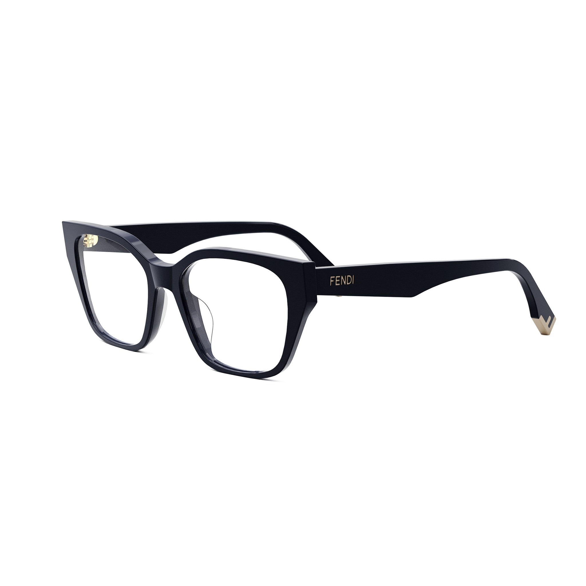 Fendi Way Blue Geometric Eyeglasses