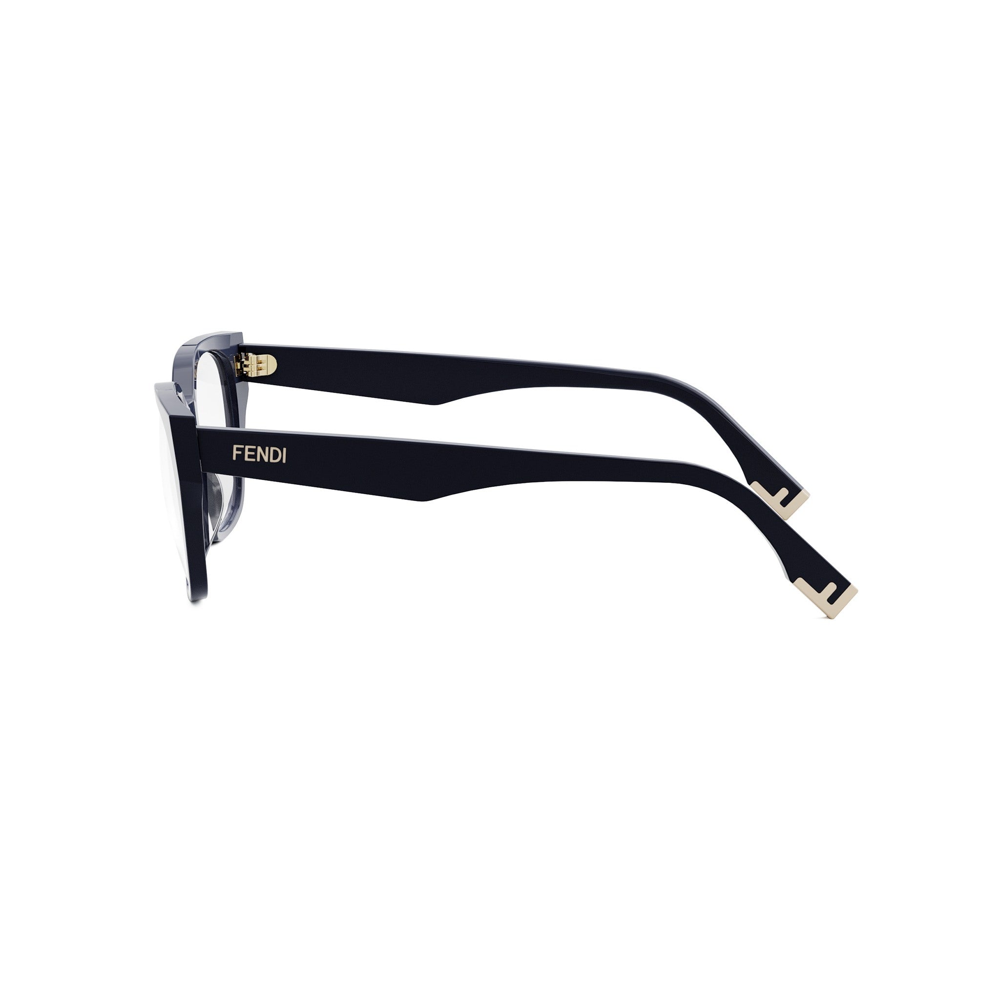 Fendi Way Blue Geometric Eyeglasses
