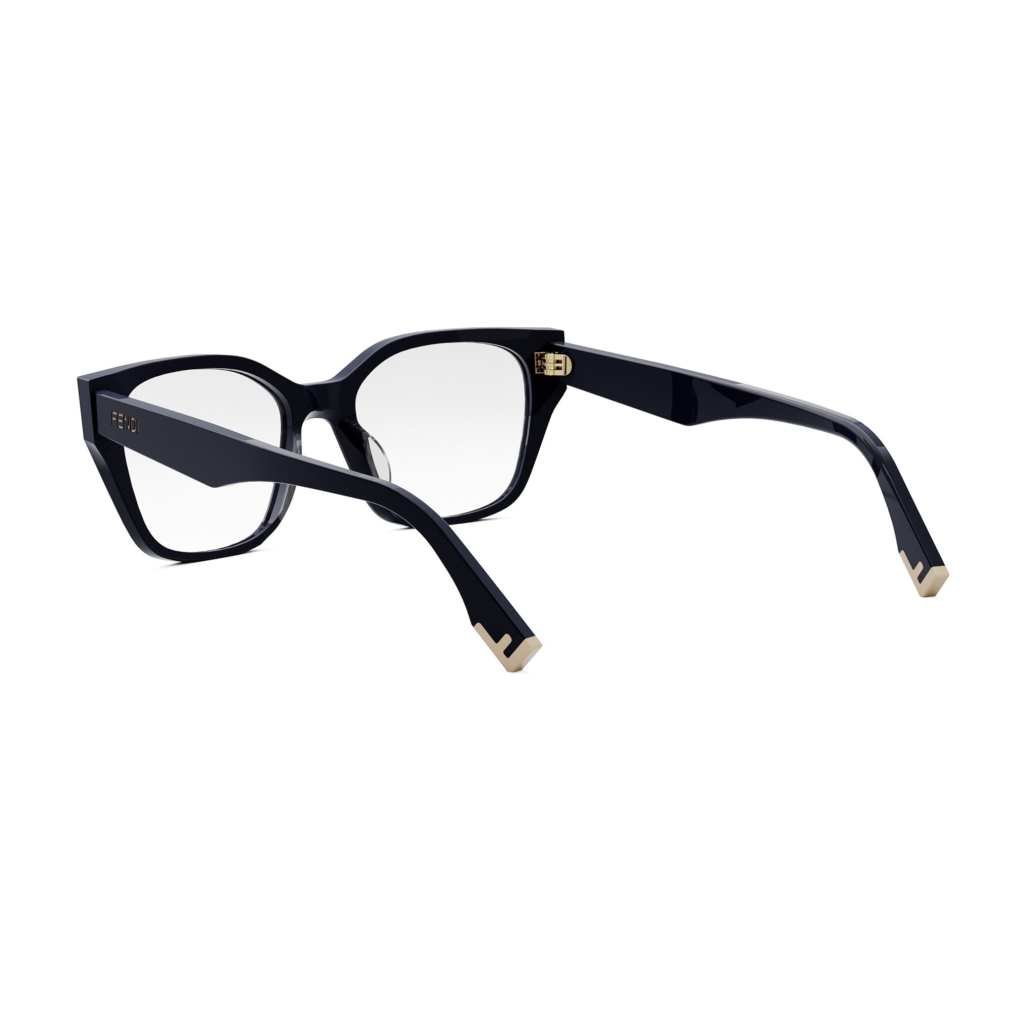 Fendi Way Blue Geometric Eyeglasses