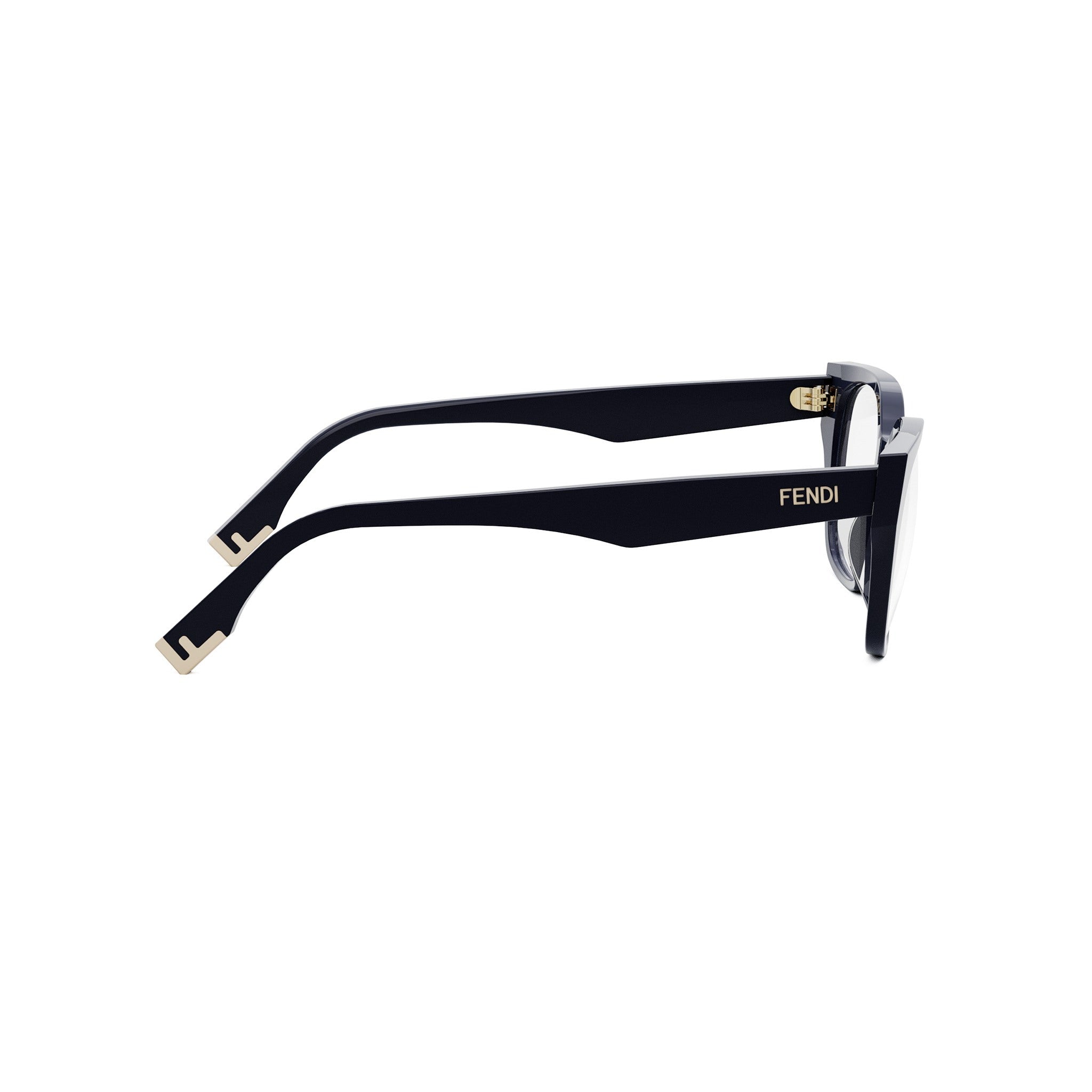 Fendi Way Blue Geometric Eyeglasses