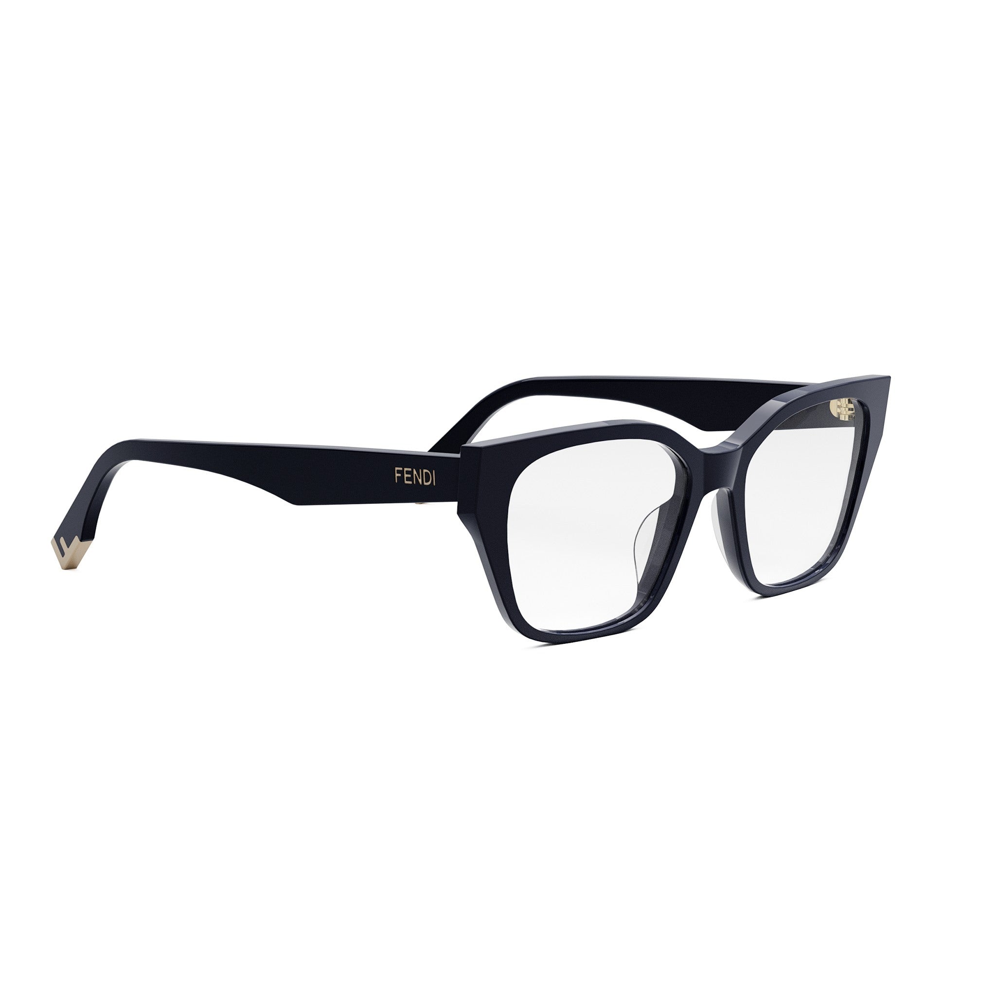 Fendi Way Blue Geometric Eyeglasses