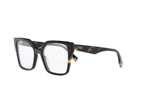 FENDI FE50002I Fendi Way Havana Geometric Eyeglasses
