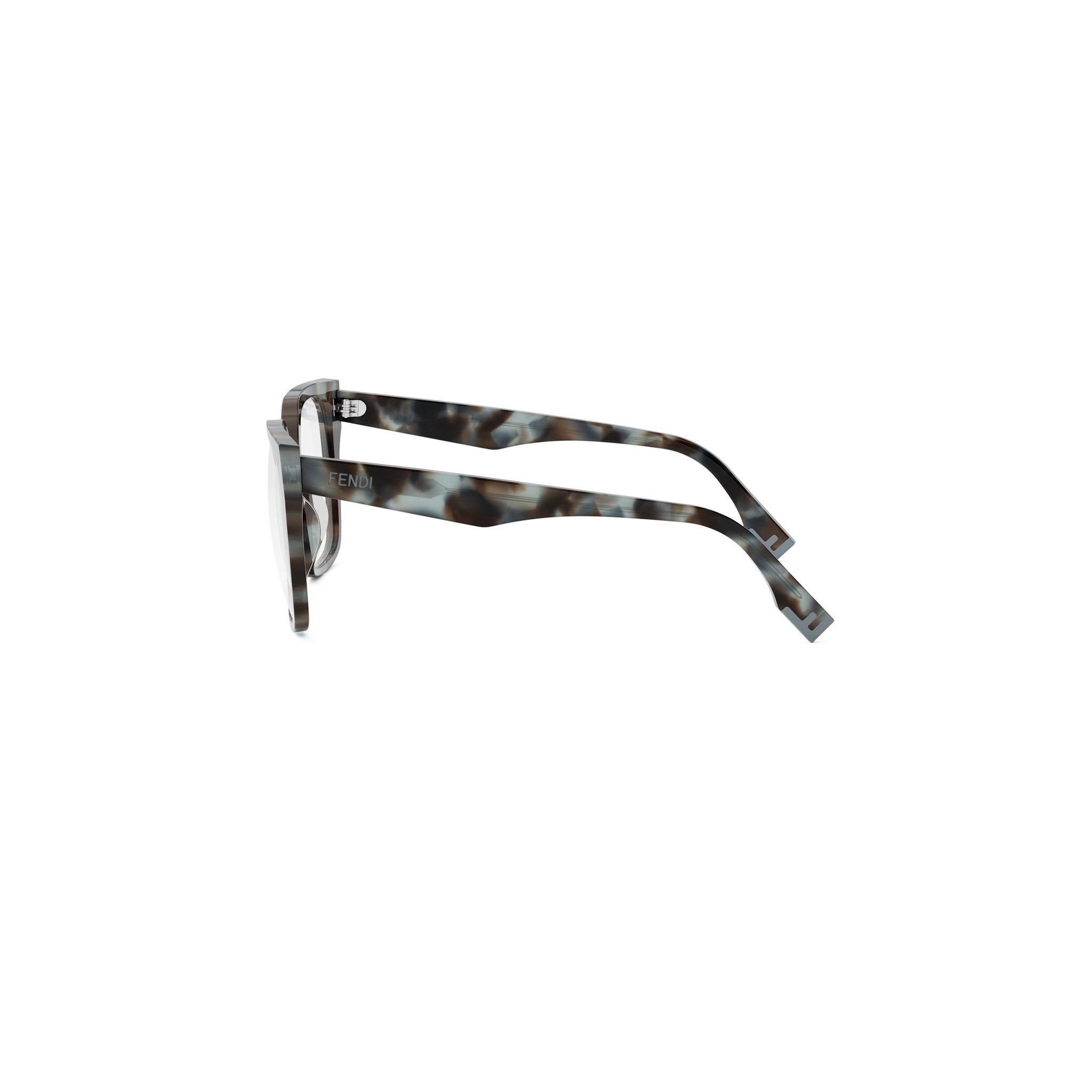 Fendi Way Havana Geometric Eyeglasses