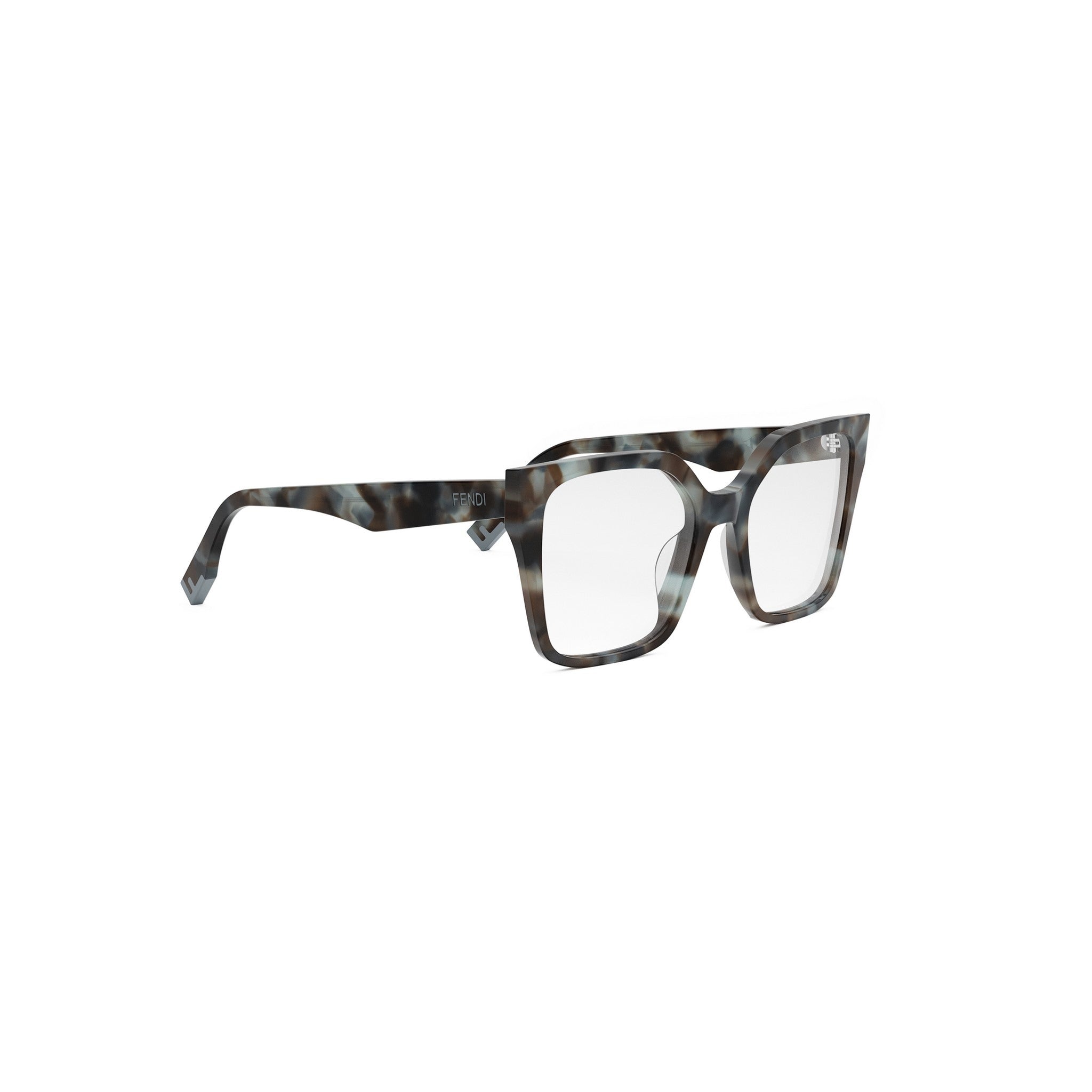 Fendi Way Havana Geometric Eyeglasses