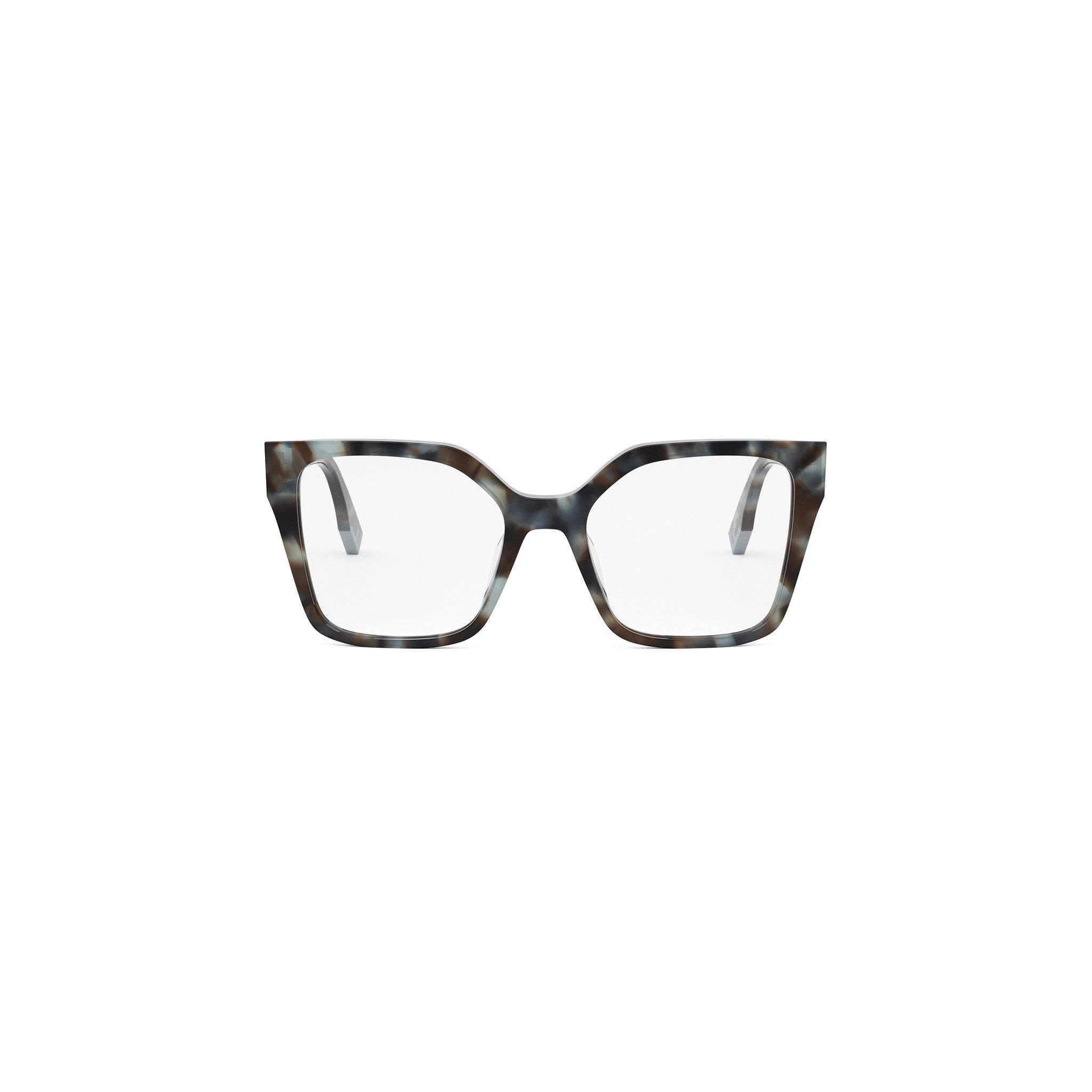 Fendi Way Havana Geometric Eyeglasses