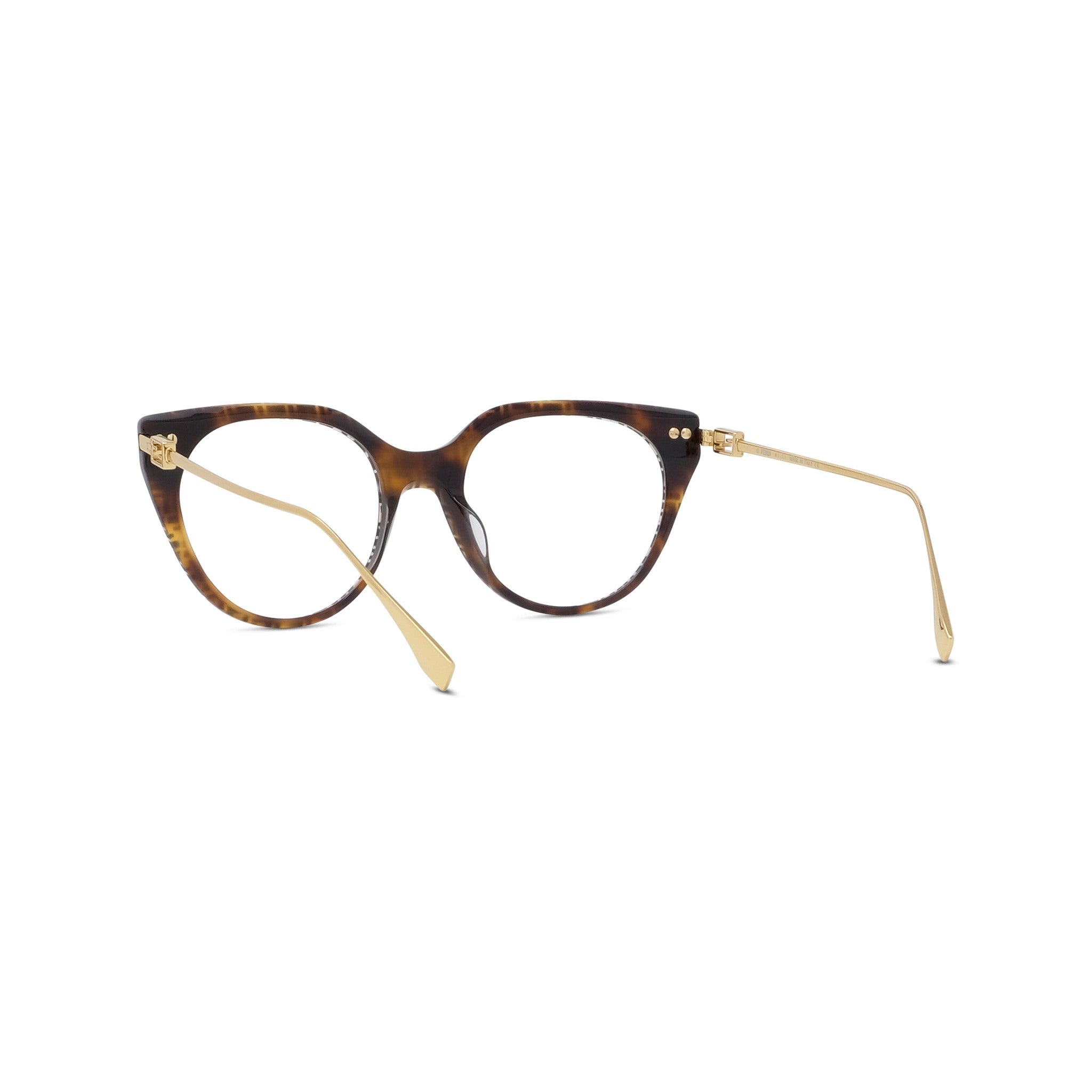 Baguette Havana Oval Eyeglasses