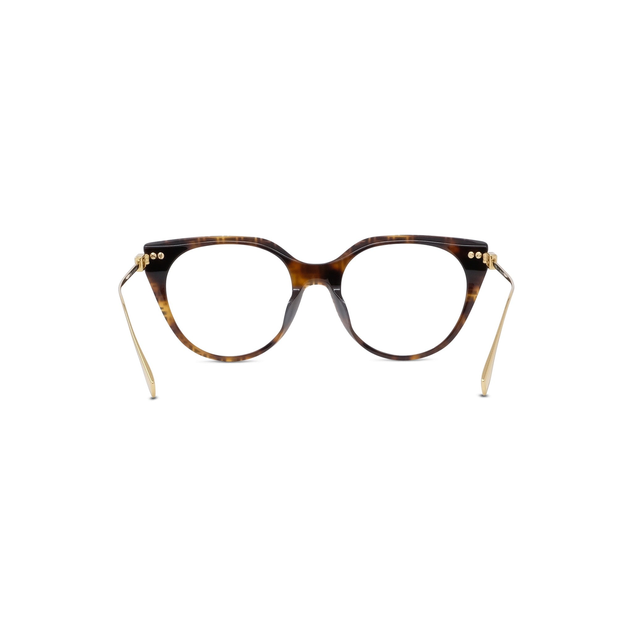 Baguette Havana Oval Eyeglasses